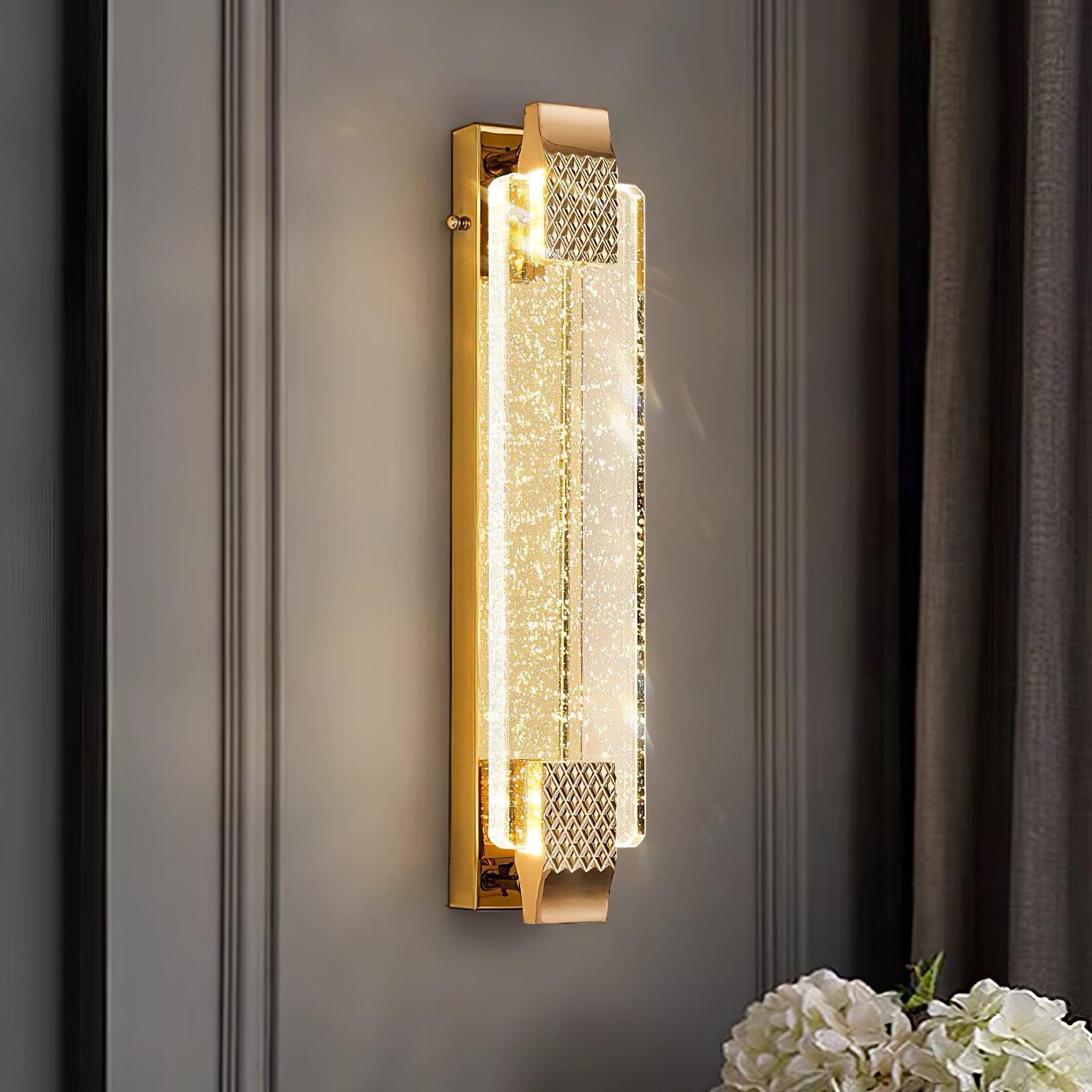 Tevan Crystal Glam Wall Lamp-Neutral Decor