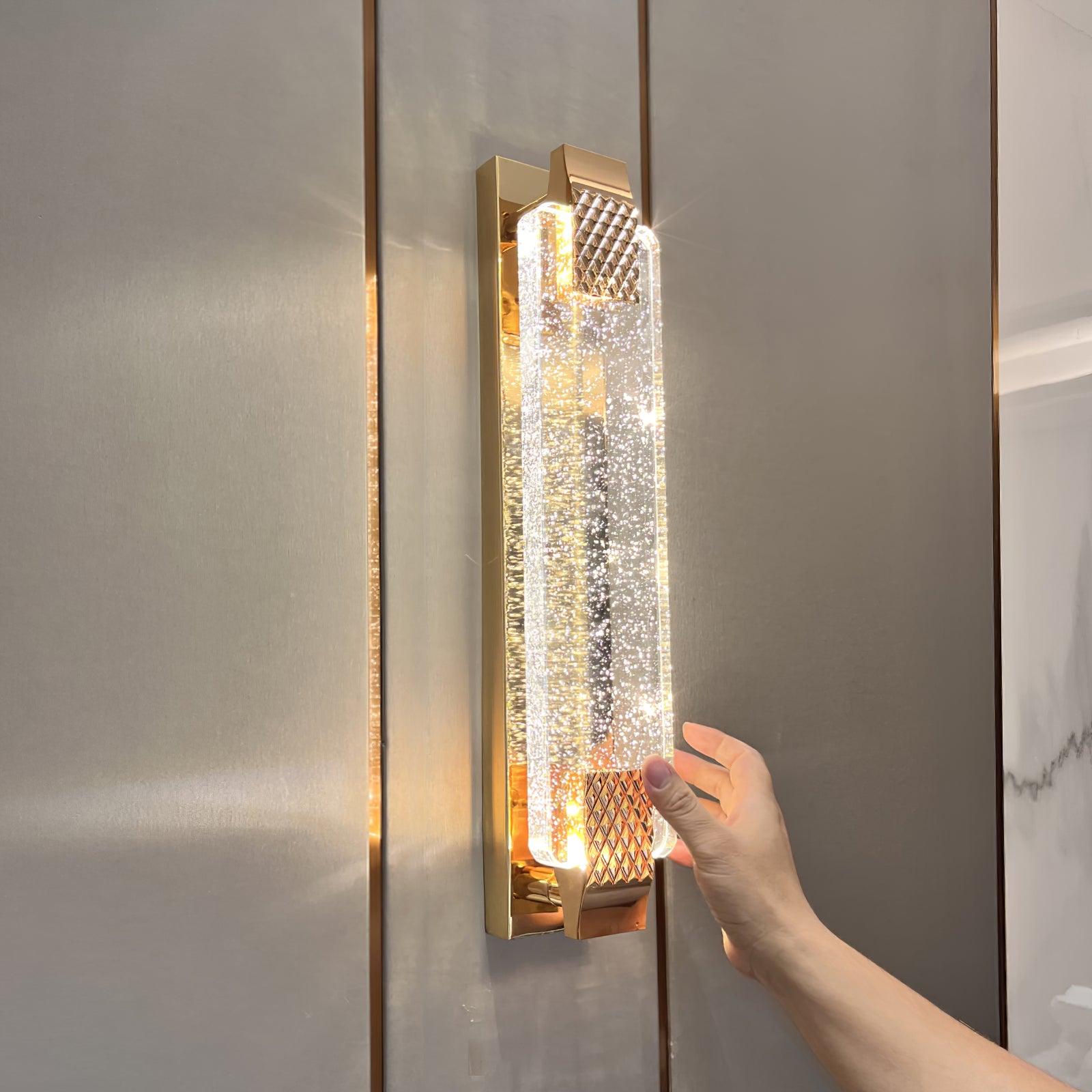 Tevan Crystal Glam Wall Lamp-Neutral Decor