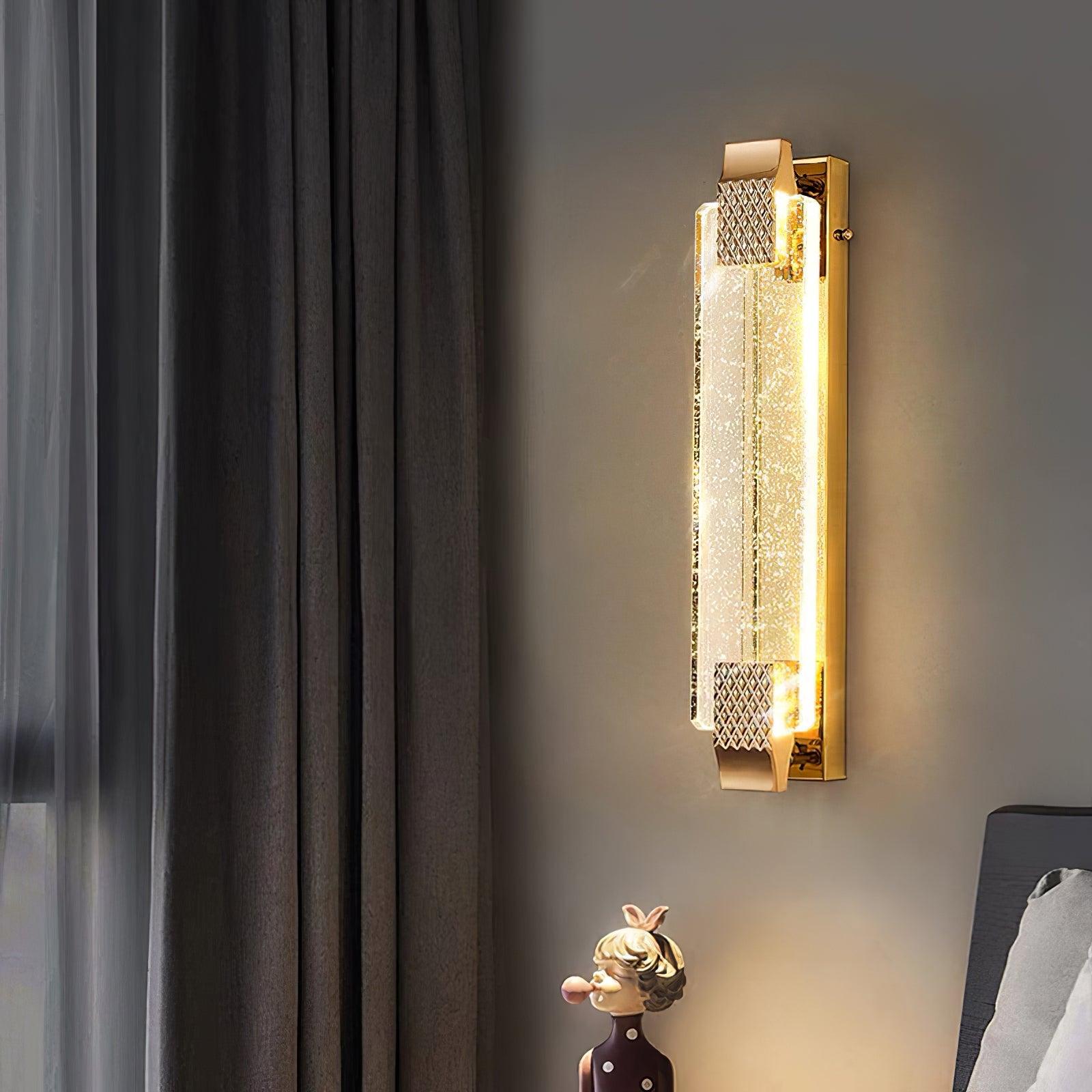Tevan Crystal Glam Wall Lamp-Neutral Decor