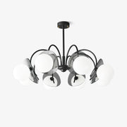 Aurora Chandelier Globe Arm Sculptural-Neutral Decor