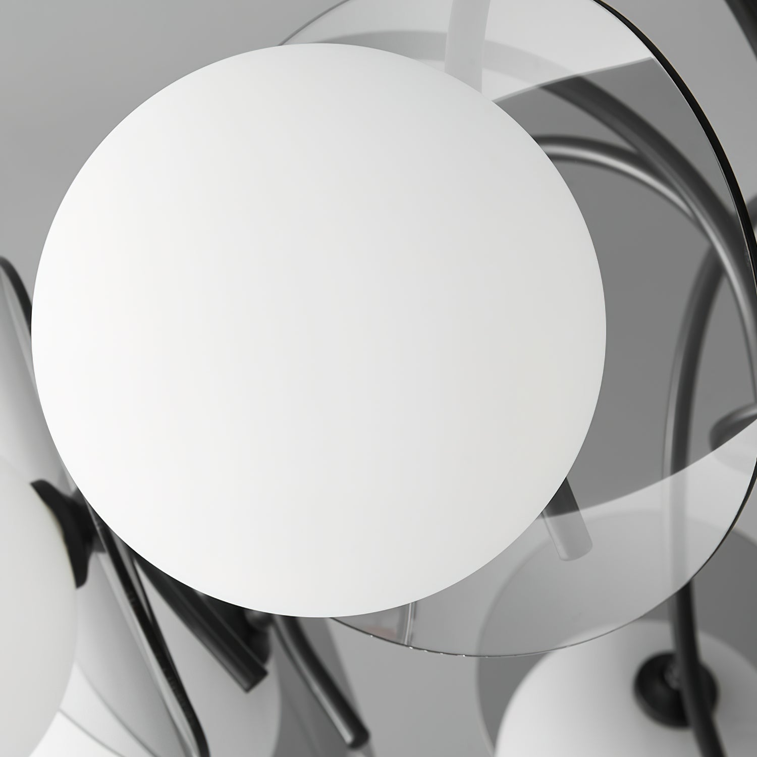 Aurora Chandelier Globe Arm Sculptural-Neutral Decor