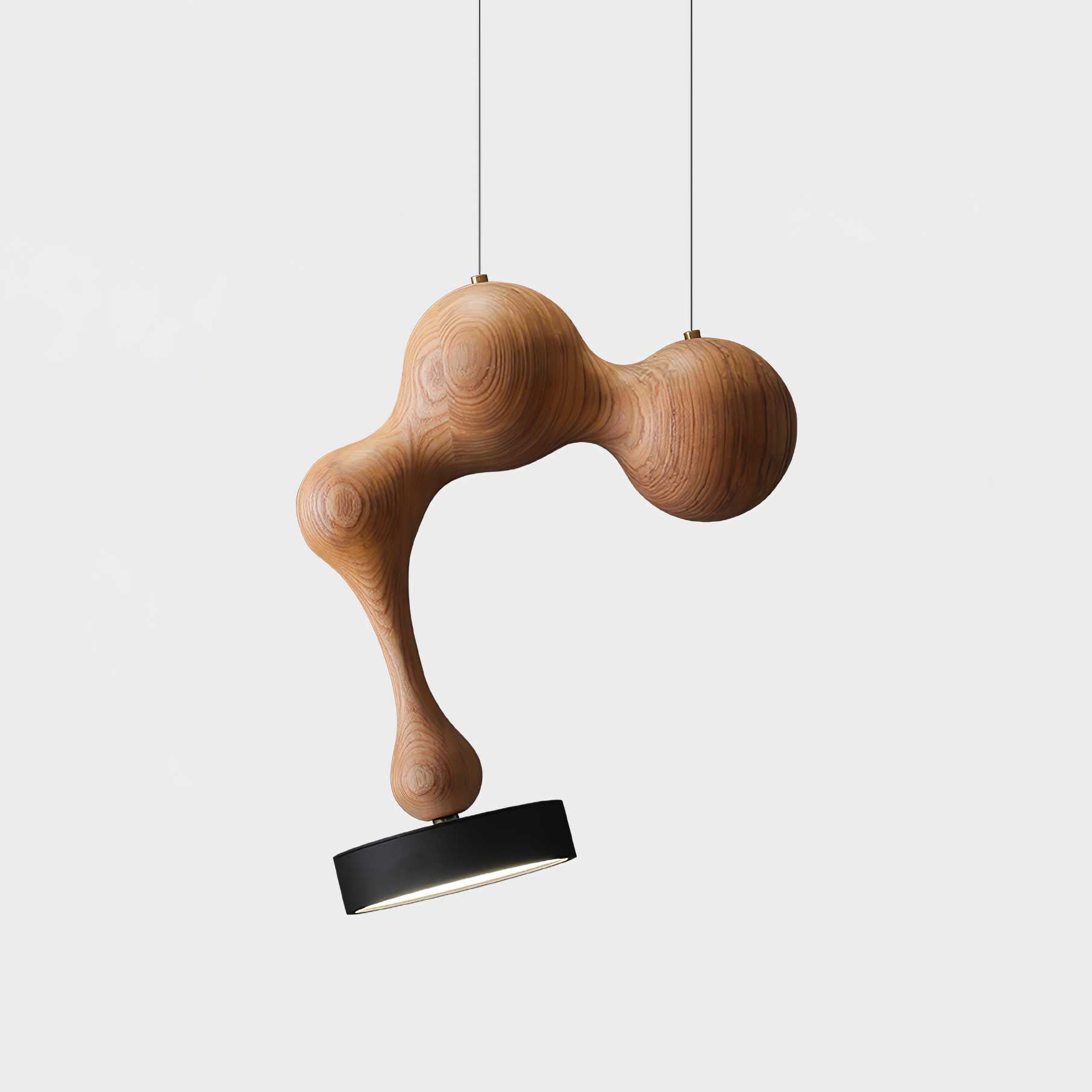 Drovia Rustic Wooden Pendant Light-Neutral Decor