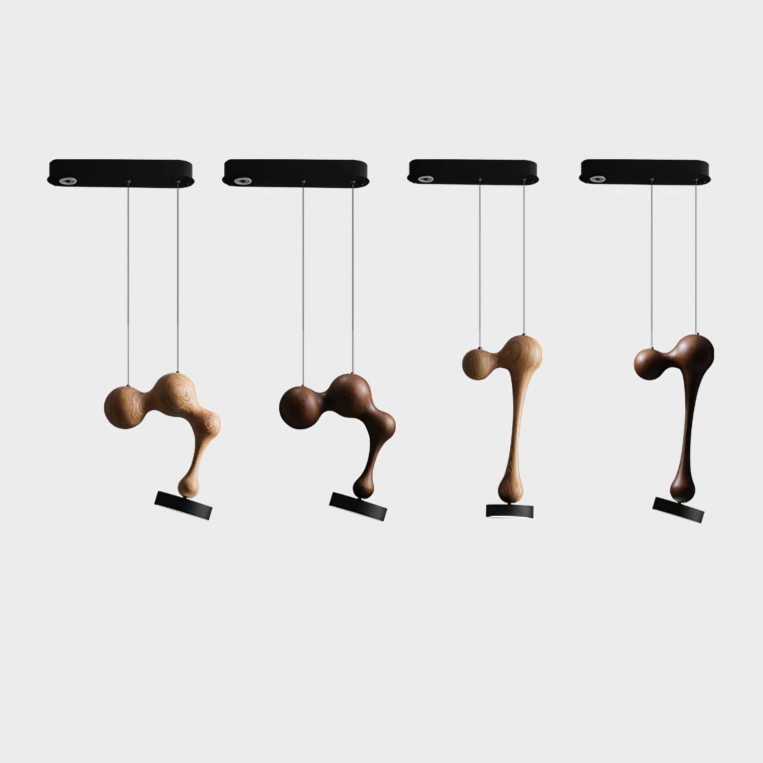 Drovia Rustic Wooden Pendant Light-Neutral Decor