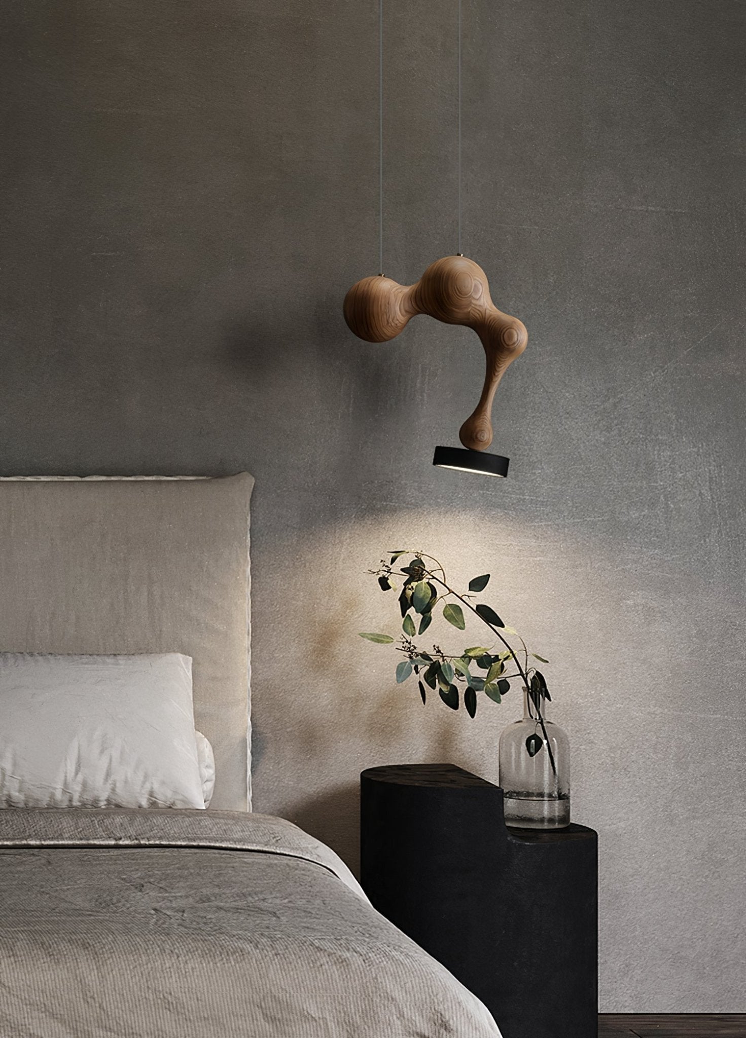 Drovia Rustic Wooden Pendant Light-Neutral Decor
