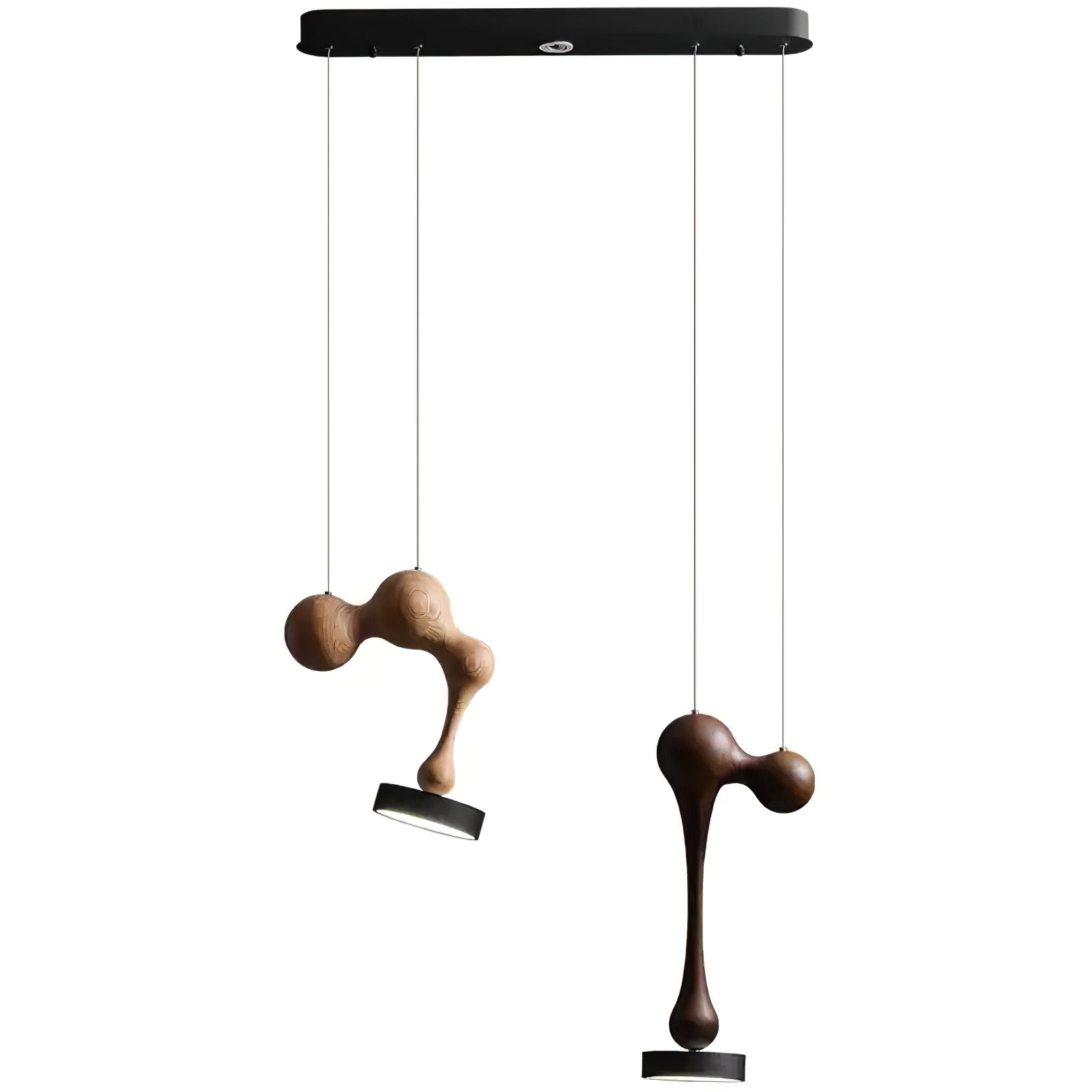 Drovia Rustic Wooden Pendant Light-Neutral Decor