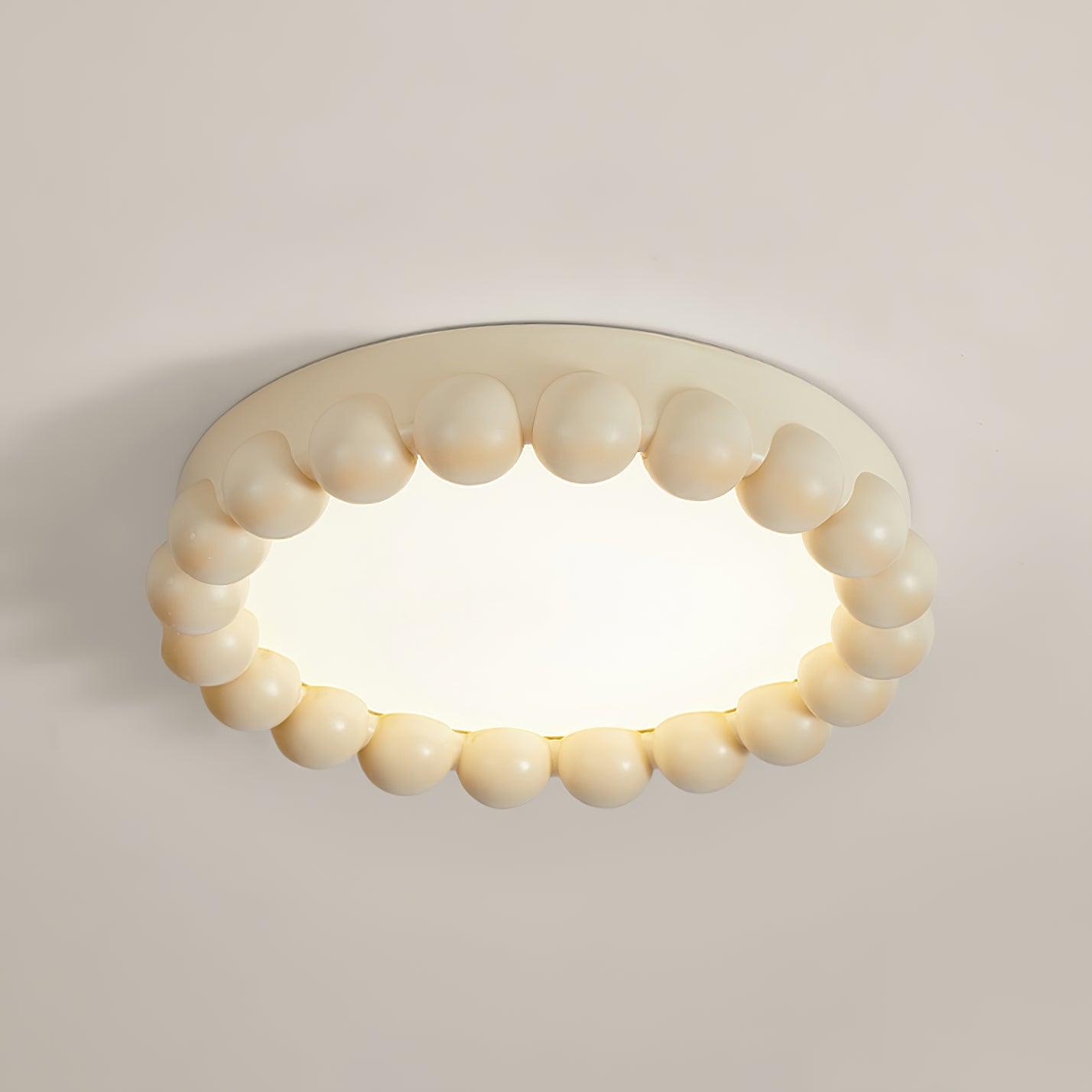 Zevian Ceiling Lamp Resin Bubble Round Playful Soft-Neutral Decor