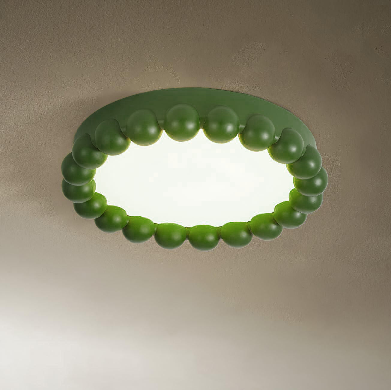 Zevian Ceiling Lamp Resin Bubble Round Playful Soft-Neutral Decor