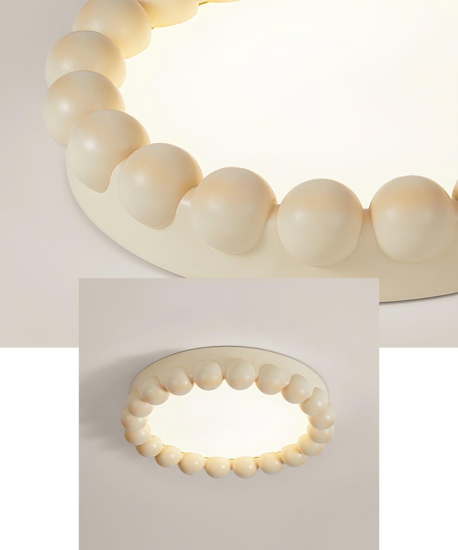 Zevian Ceiling Lamp Resin Bubble Round Playful Soft-Neutral Decor