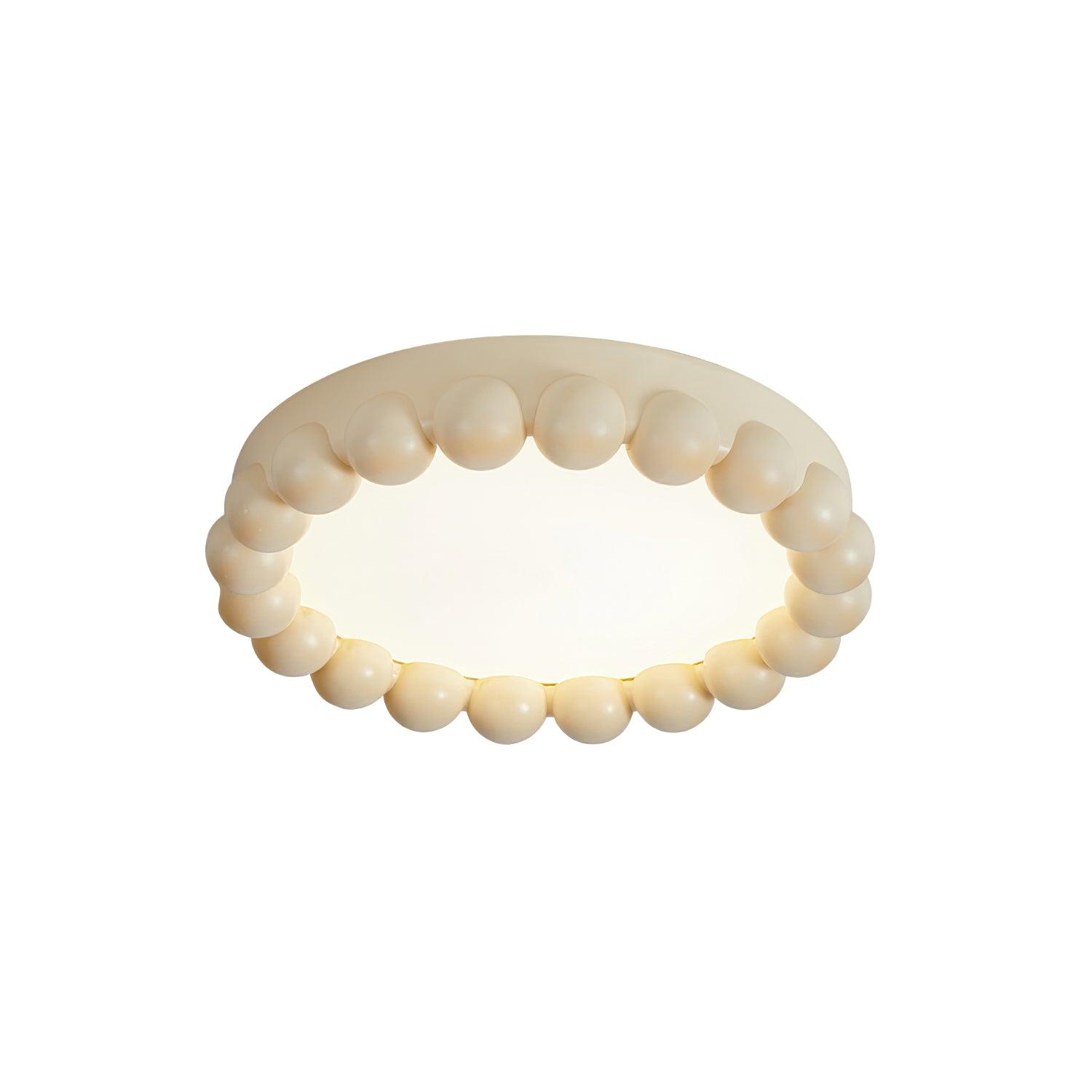 Zevian Ceiling Lamp Resin Bubble Round Playful Soft-Neutral Decor