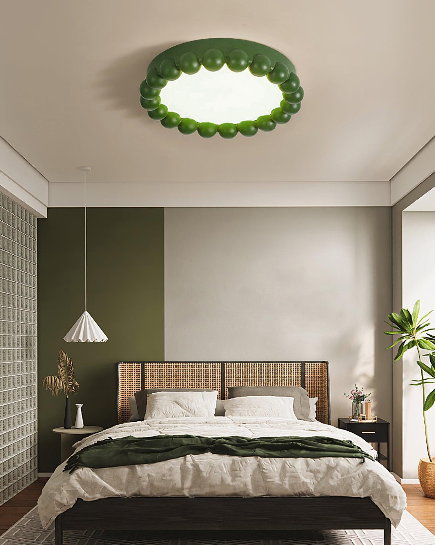 Zevian Ceiling Lamp Resin Bubble Round Playful Soft-Neutral Decor