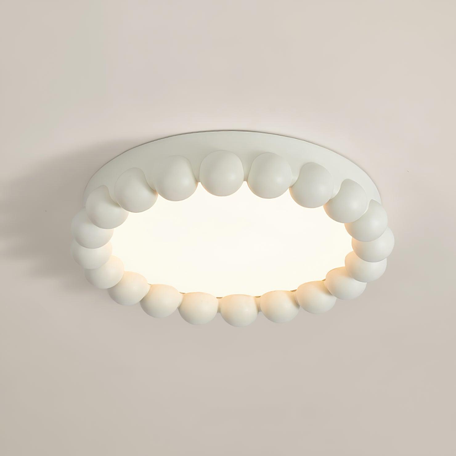 Zevian Ceiling Lamp Resin Bubble Round Playful Soft-Neutral Decor