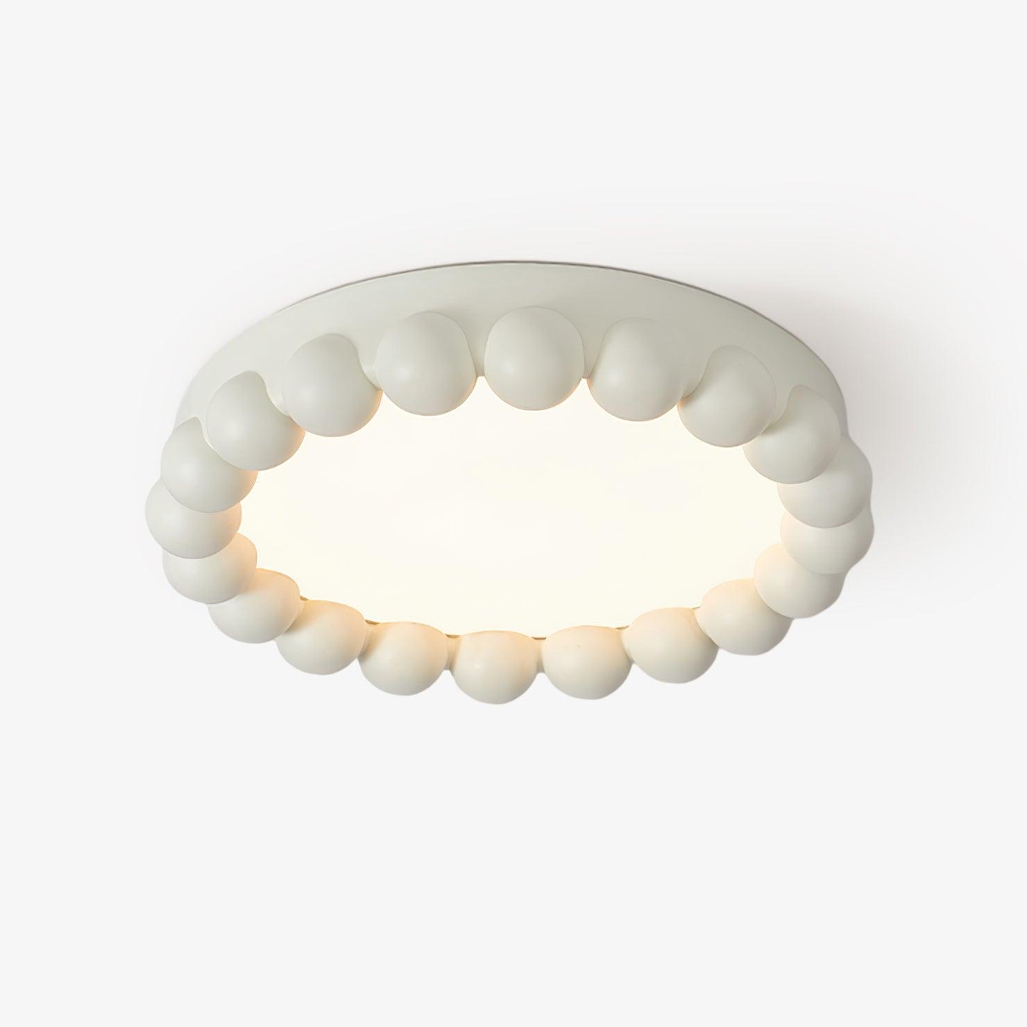 Zevian Ceiling Lamp Resin Bubble Round Playful Soft-Neutral Decor