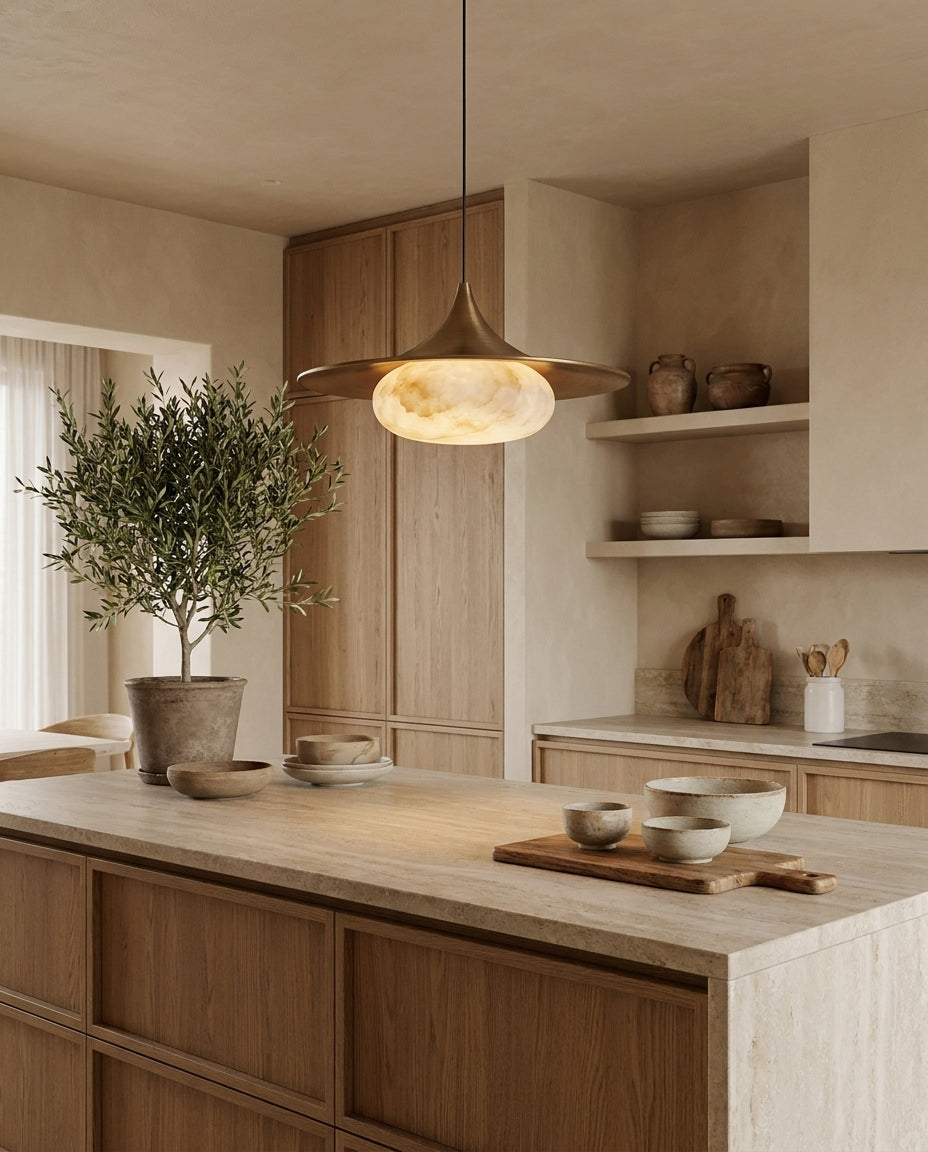 Fallowcrest Alabaster Pendant Lamp