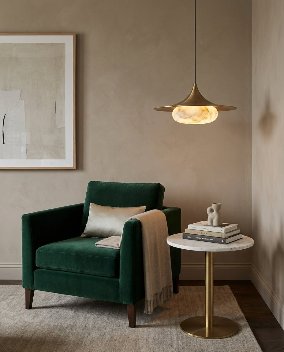 Fallowcrest Alabaster Pendant Lamp
