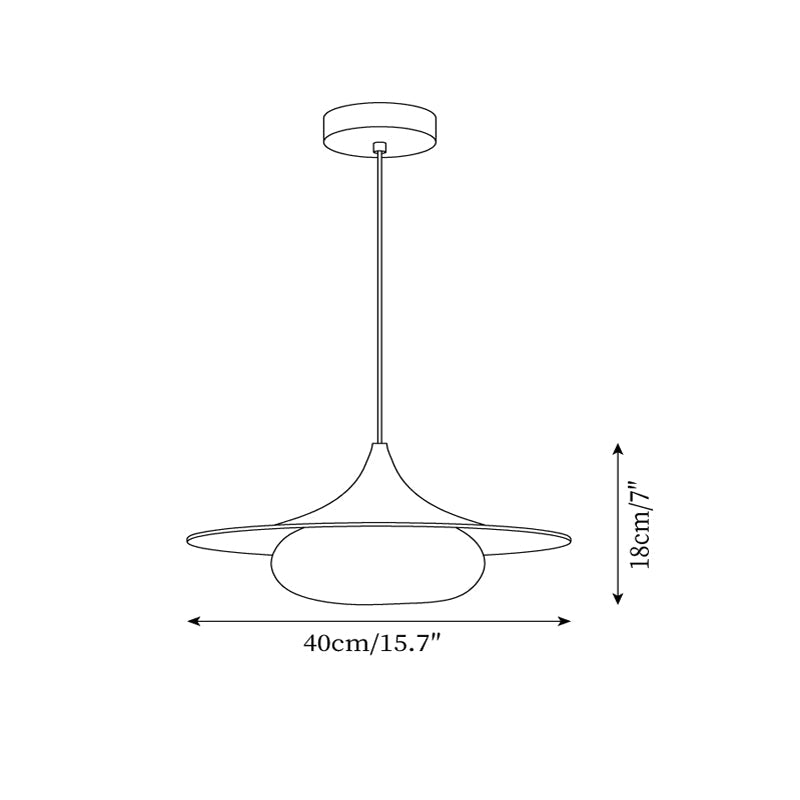 Ovelis Wooden Canopy Pendant Light