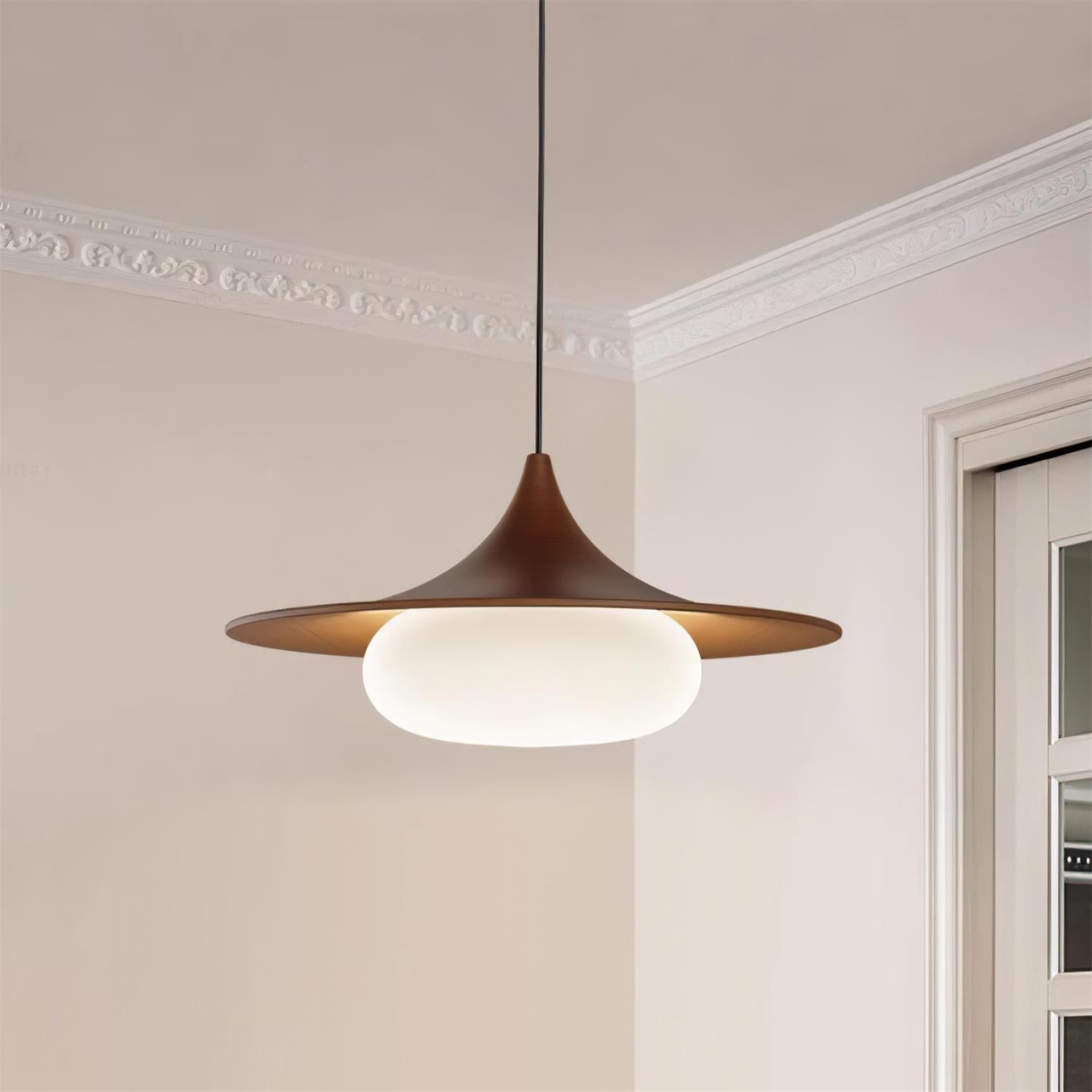 Ovelis Wooden Canopy Pendant Light