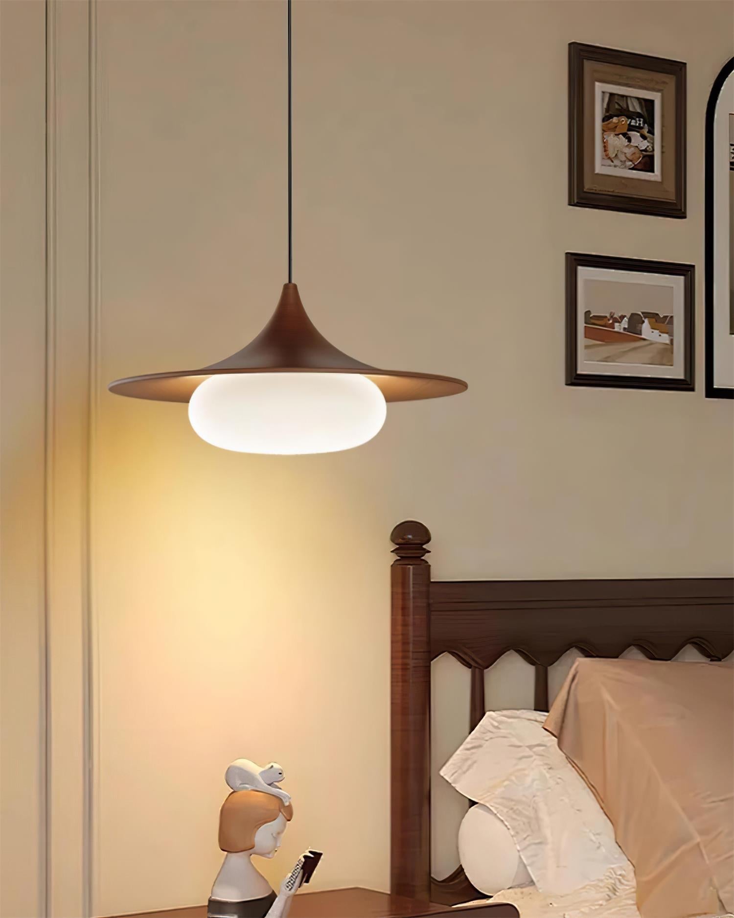 Ovelis Wooden Canopy Pendant Light