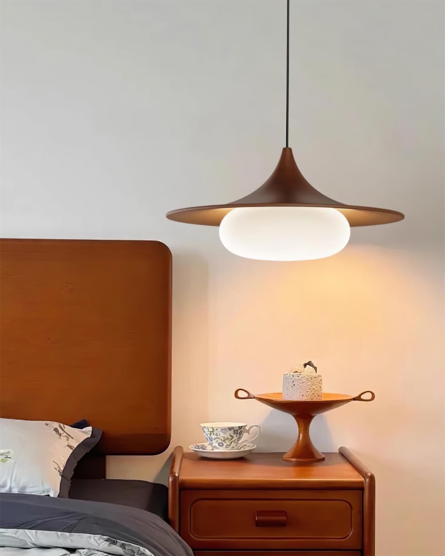 Ovelis Wooden Canopy Pendant Light