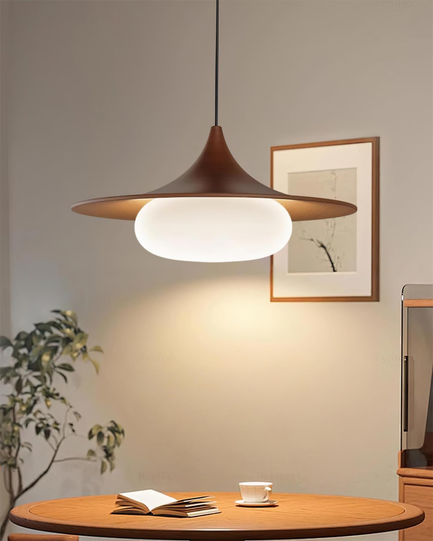 Ovelis Wooden Canopy Pendant Light