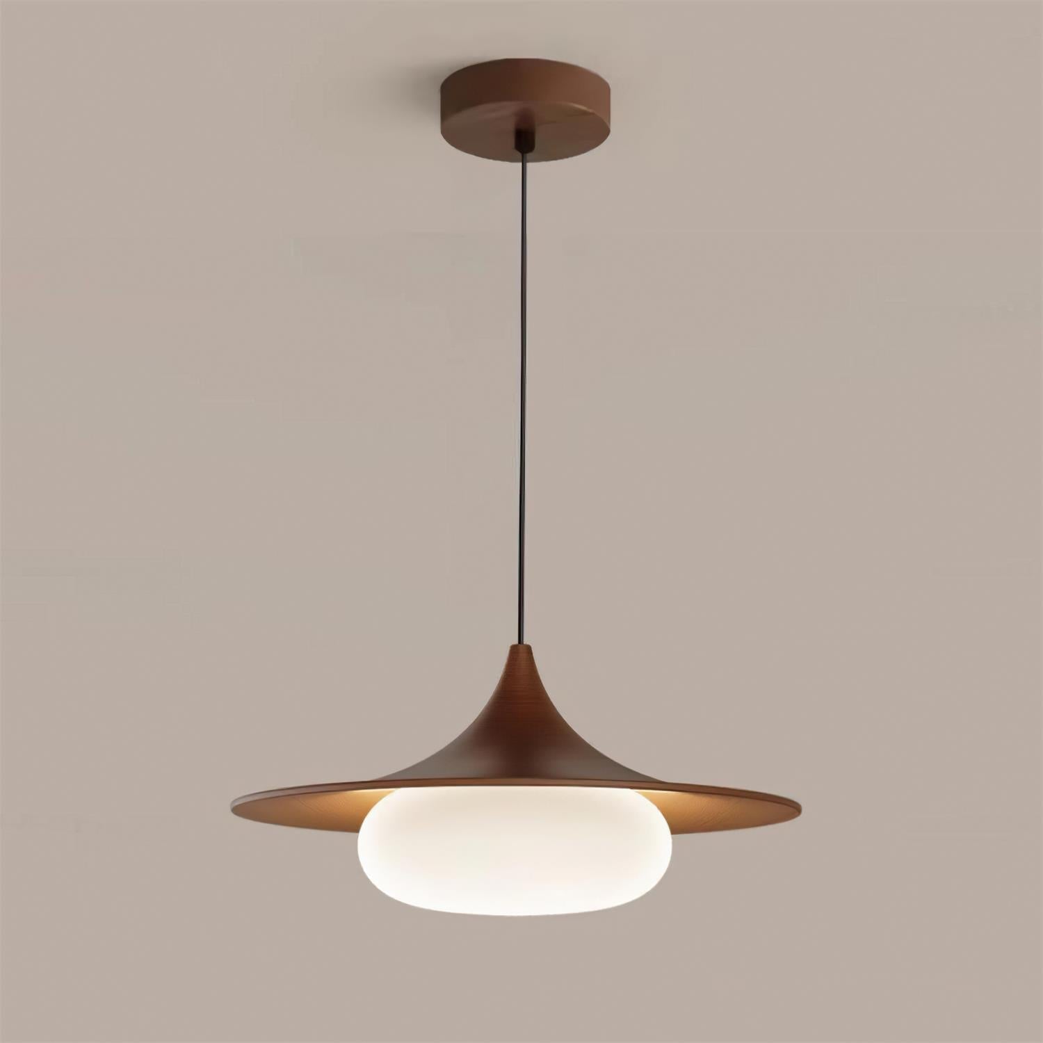 Ovelis Wooden Canopy Pendant Light