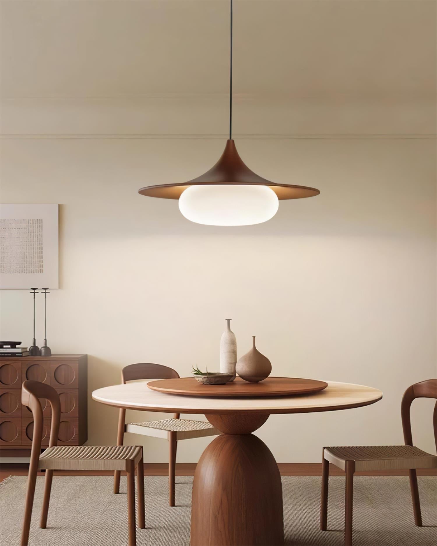 Ovelis Wooden Canopy Pendant Light