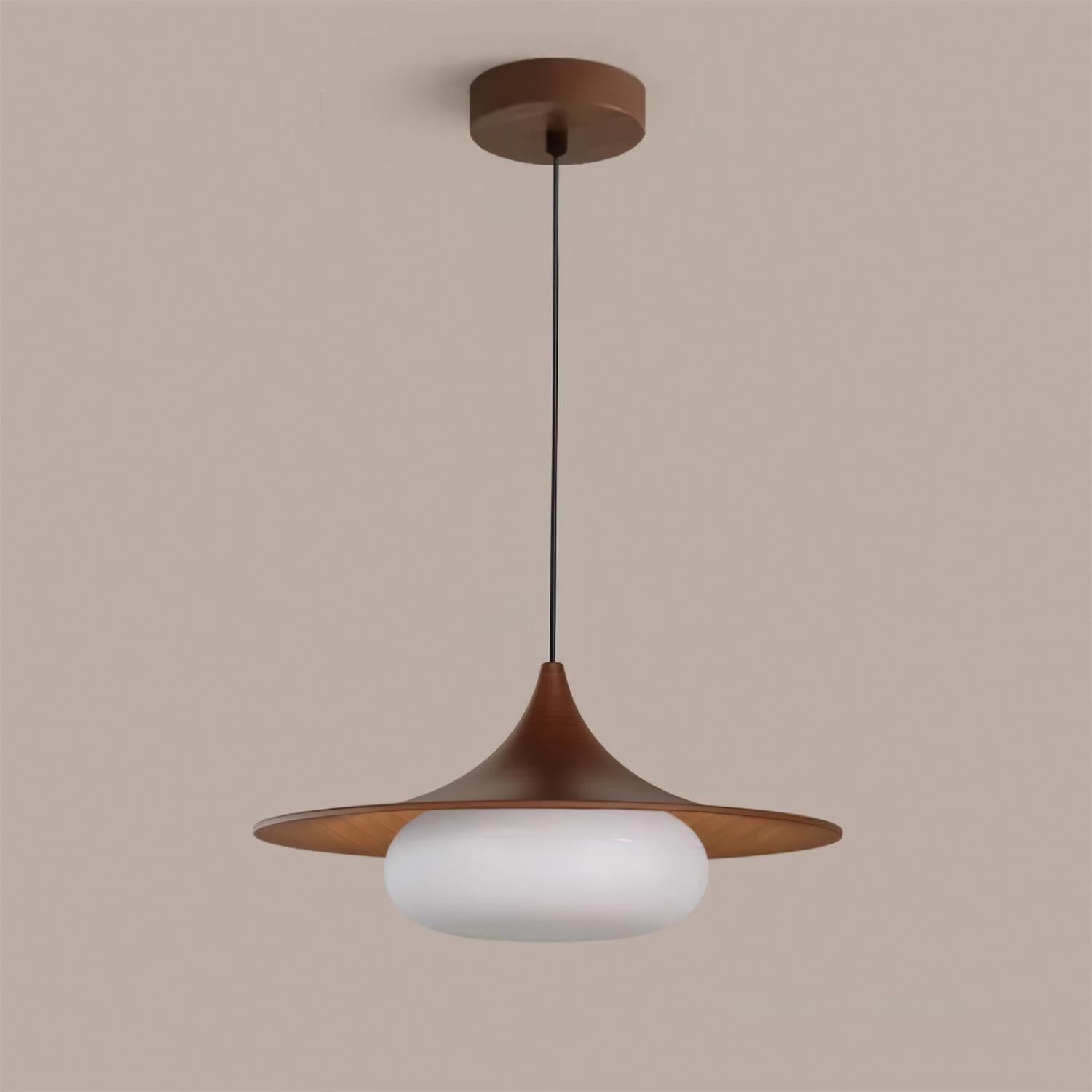 Ovelis Wooden Canopy Pendant Light