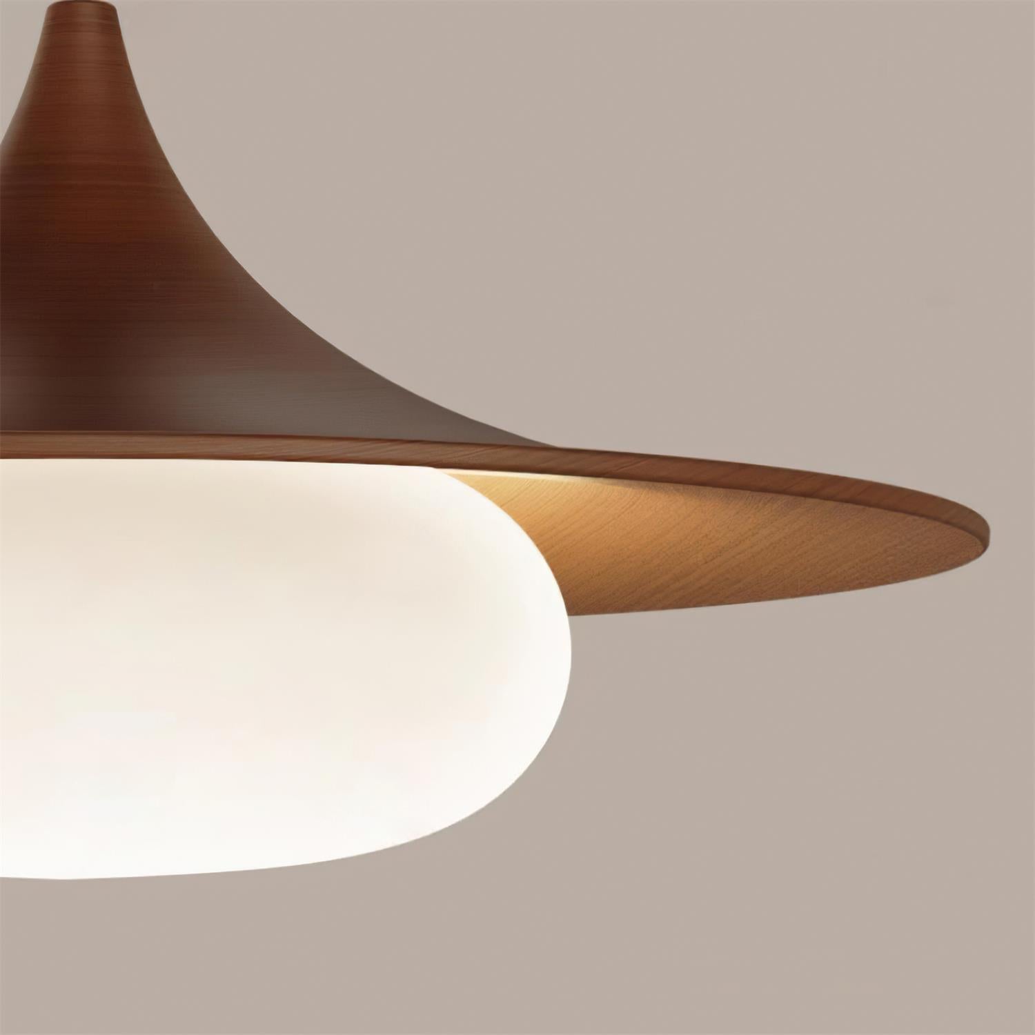 Ovelis Wooden Canopy Pendant Light
