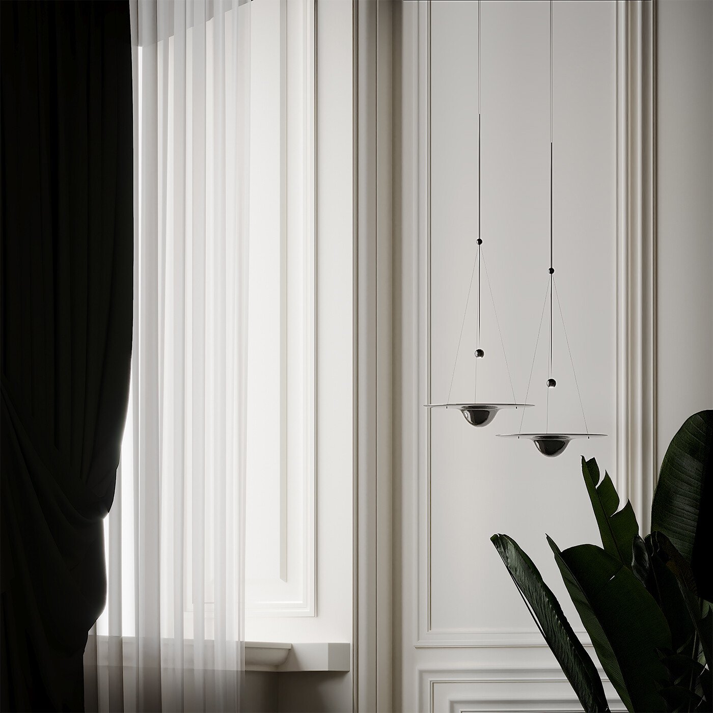 Avelo Brass Minimalistic Pendant Light-Neutral Decor