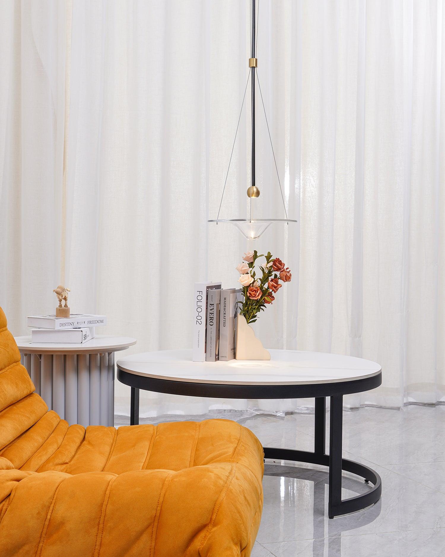 Avelo Brass Minimalistic Pendant Light-Neutral Decor