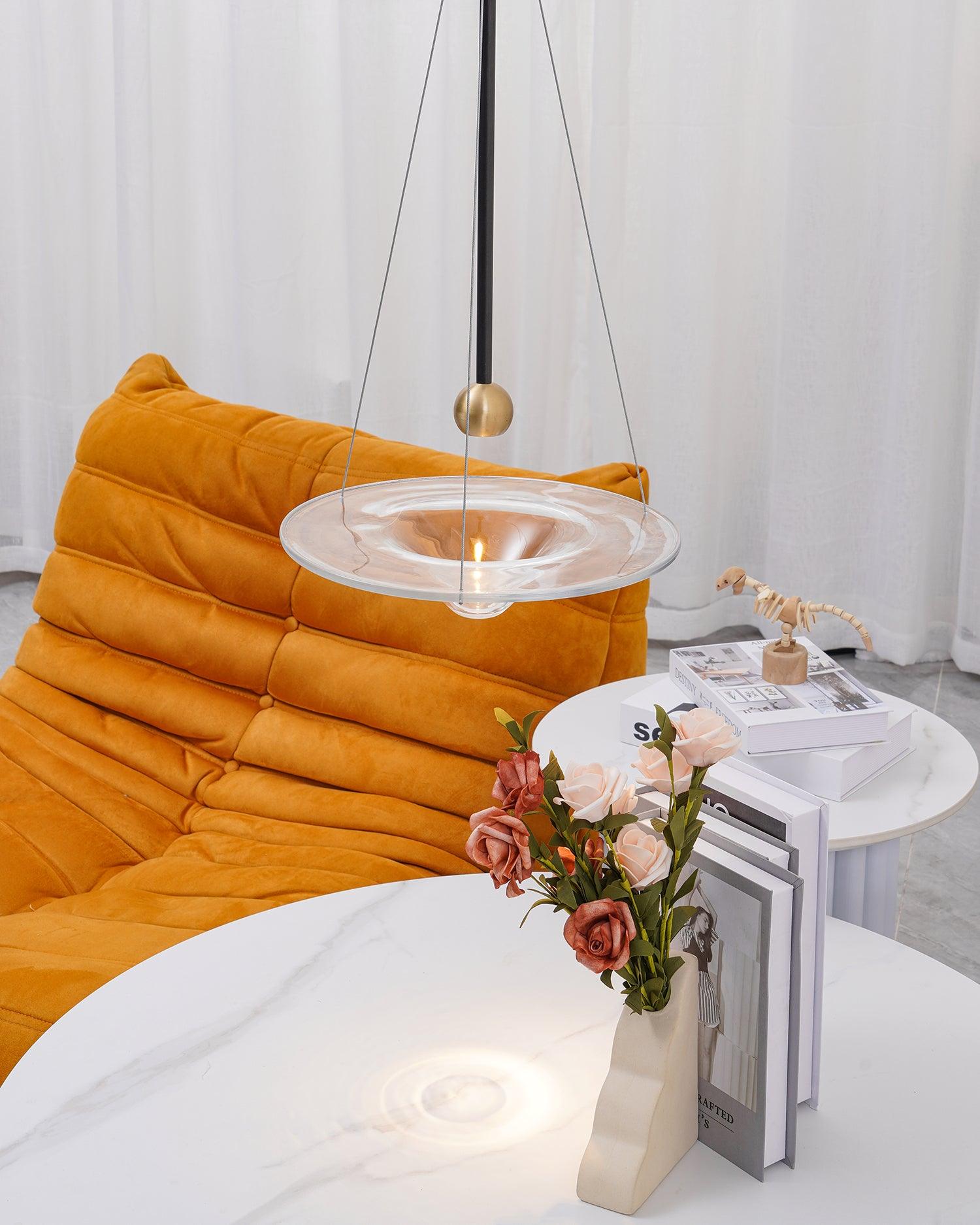 Avelo Brass Minimalistic Pendant Light-Neutral Decor