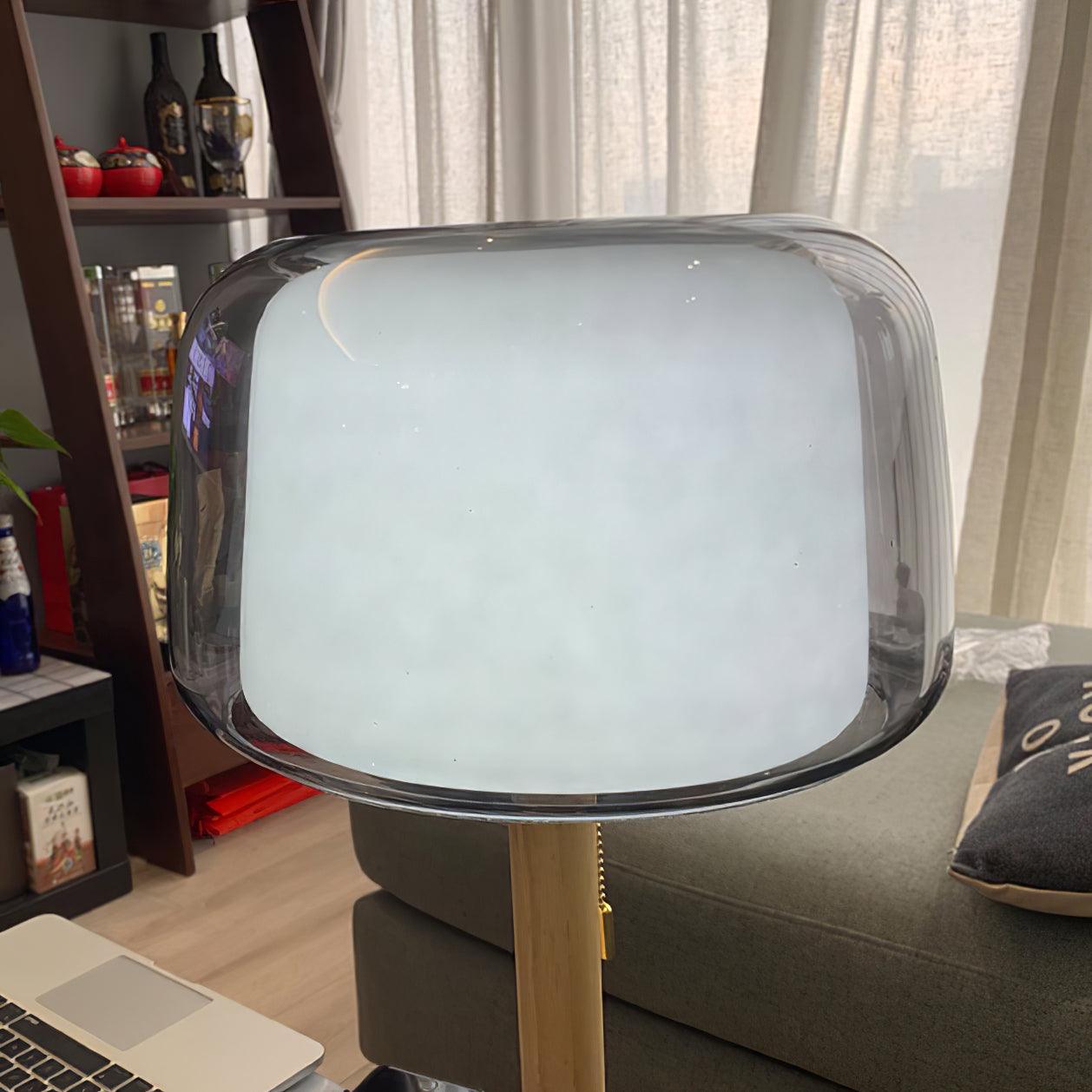 Gala Glass Marble Table Lamp-Neutral Decor