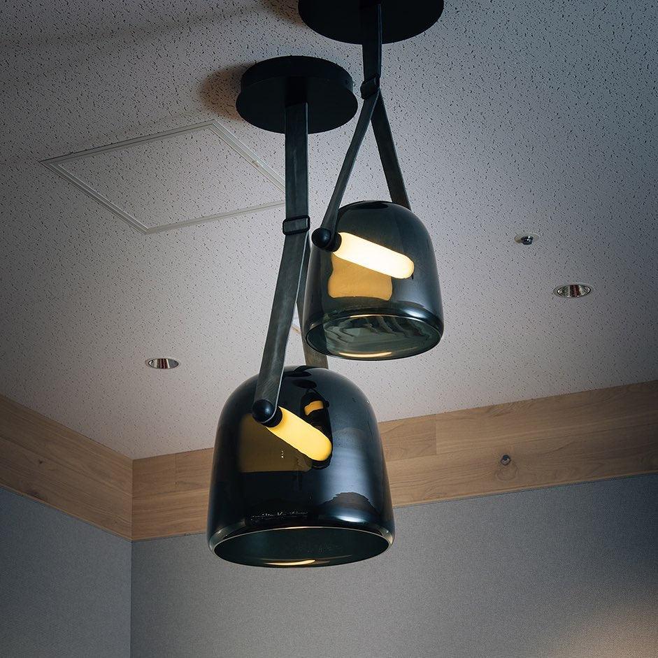 Averisce Leather Industrial Pendant Light-Neutral Decor