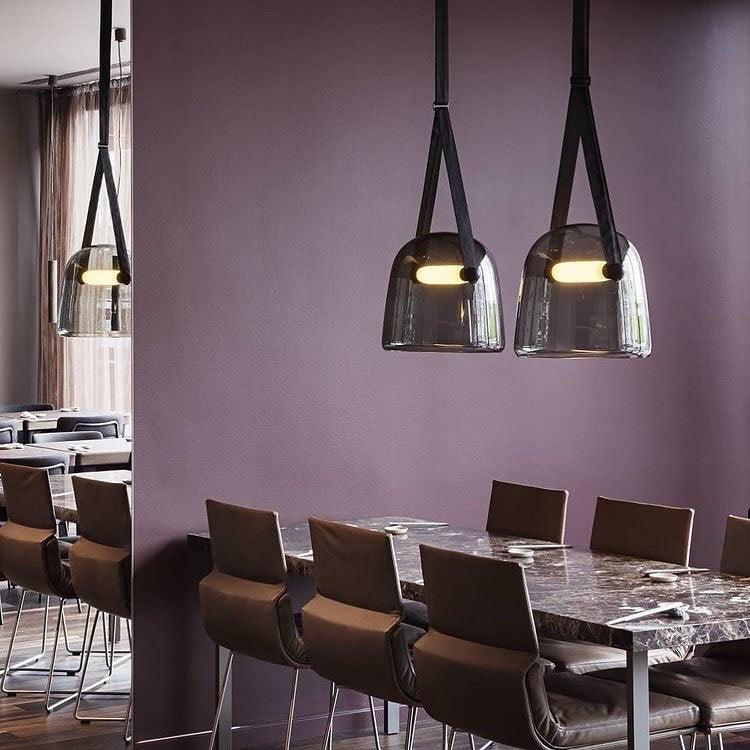 Averisce Leather Industrial Pendant Light-Neutral Decor