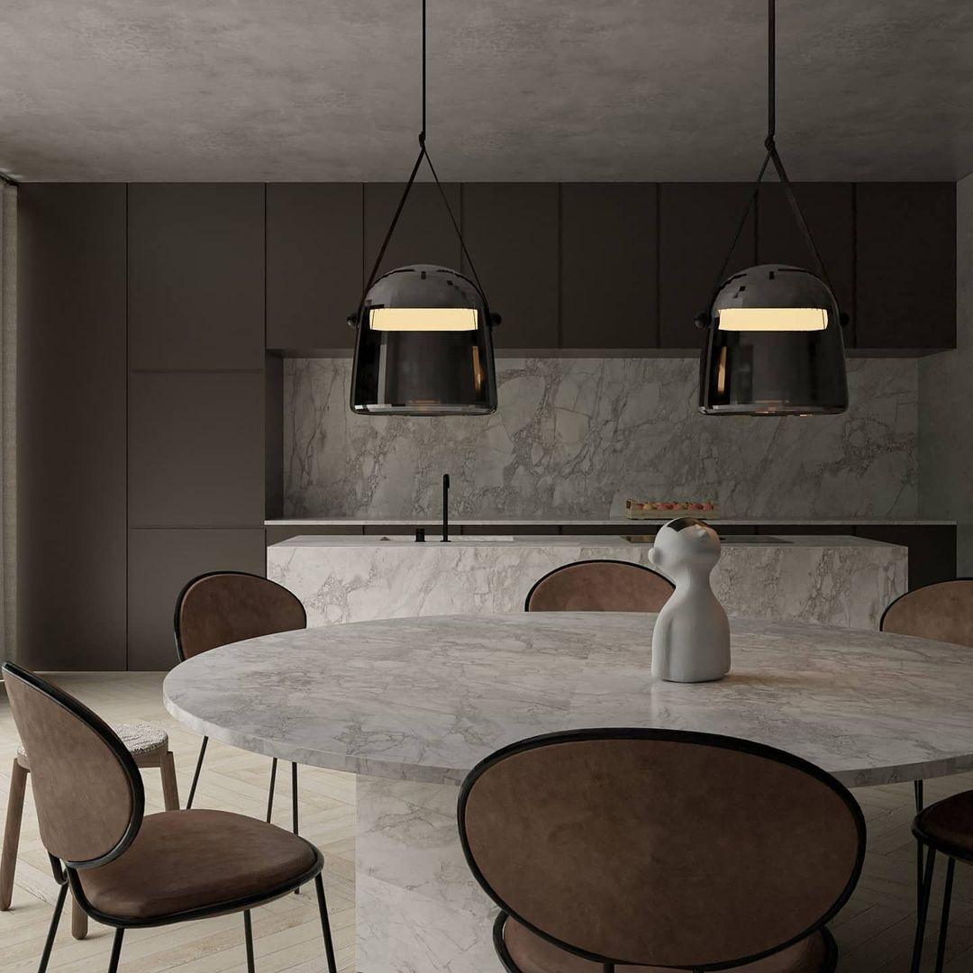 Averisce Leather Industrial Pendant Light-Neutral Decor