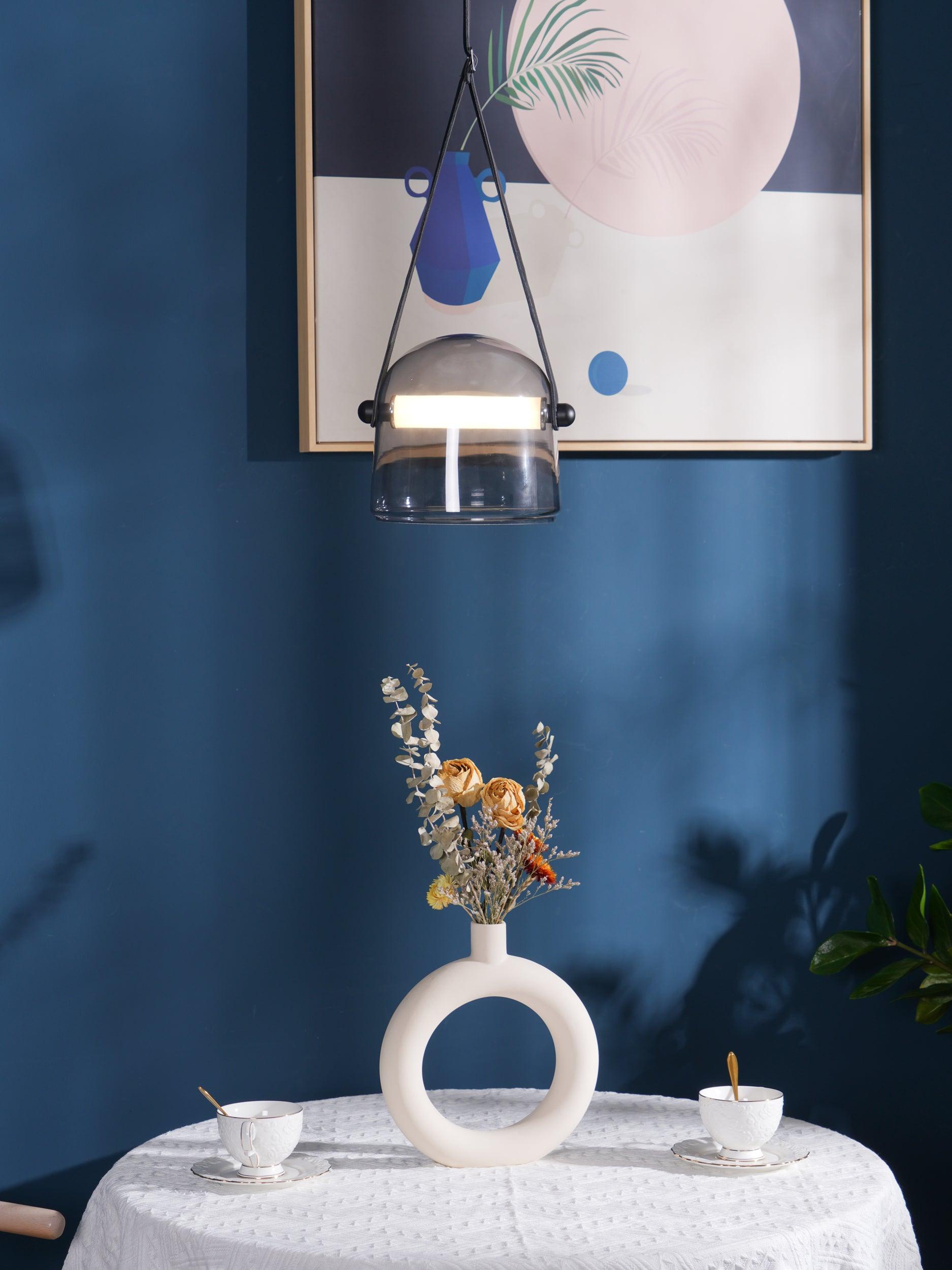 Averisce Leather Industrial Pendant Light-Neutral Decor