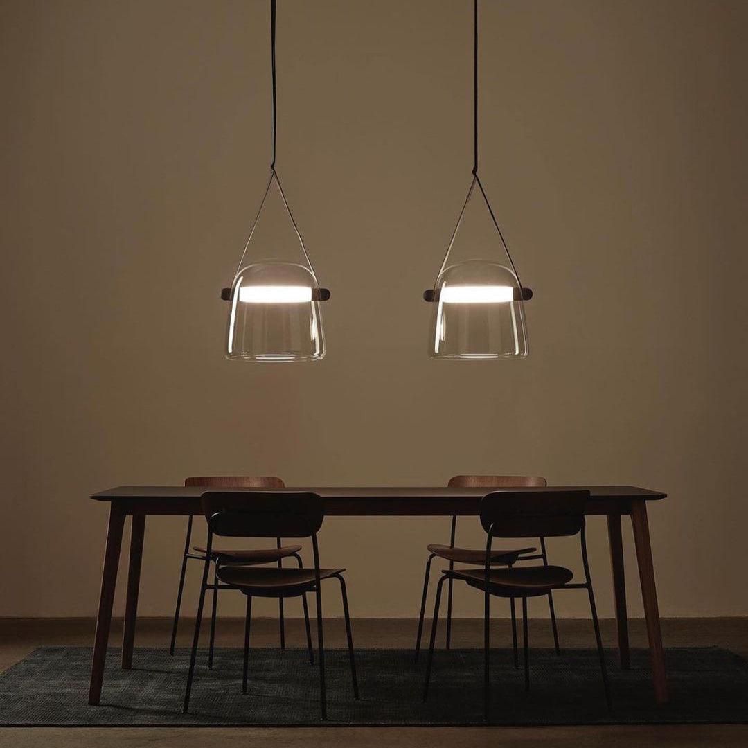 Averisce Leather Industrial Pendant Light-Neutral Decor