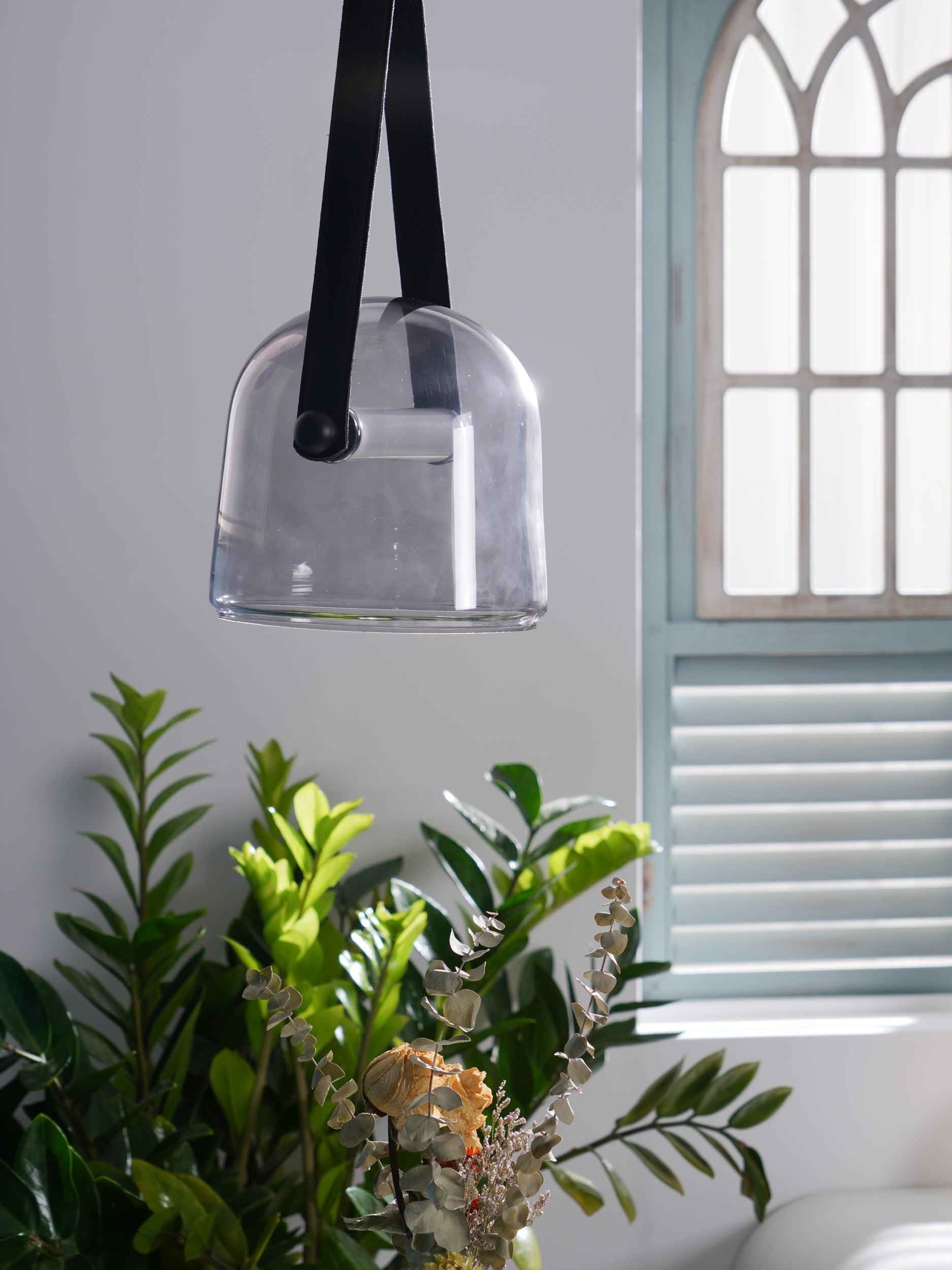 Averisce Leather Industrial Pendant Light-Neutral Decor