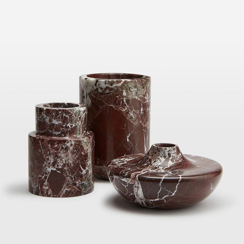 Monaco Marble Vase-Neutral Decor