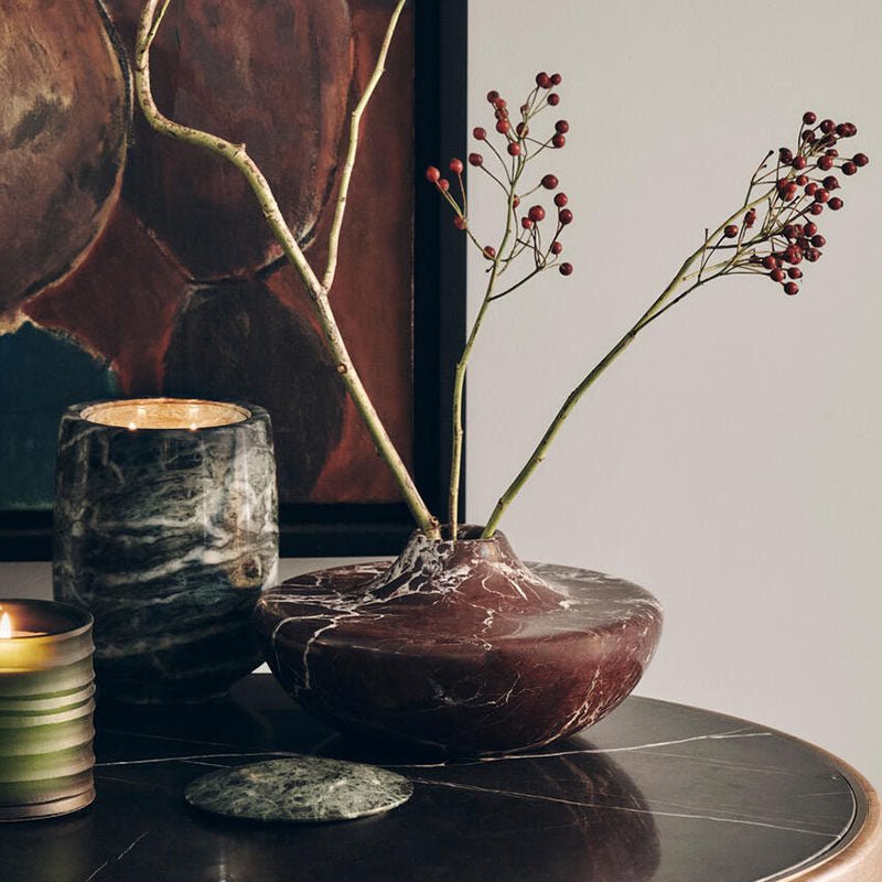 Monaco Marble Vase-Neutral Decor