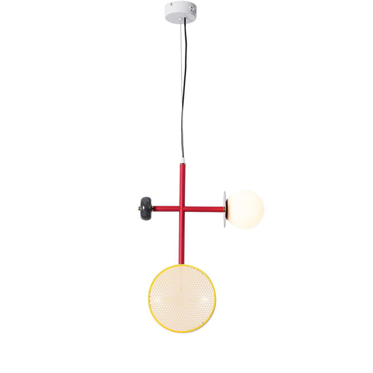 Daxl Vintage Glass Suspension Light-Neutral Decor