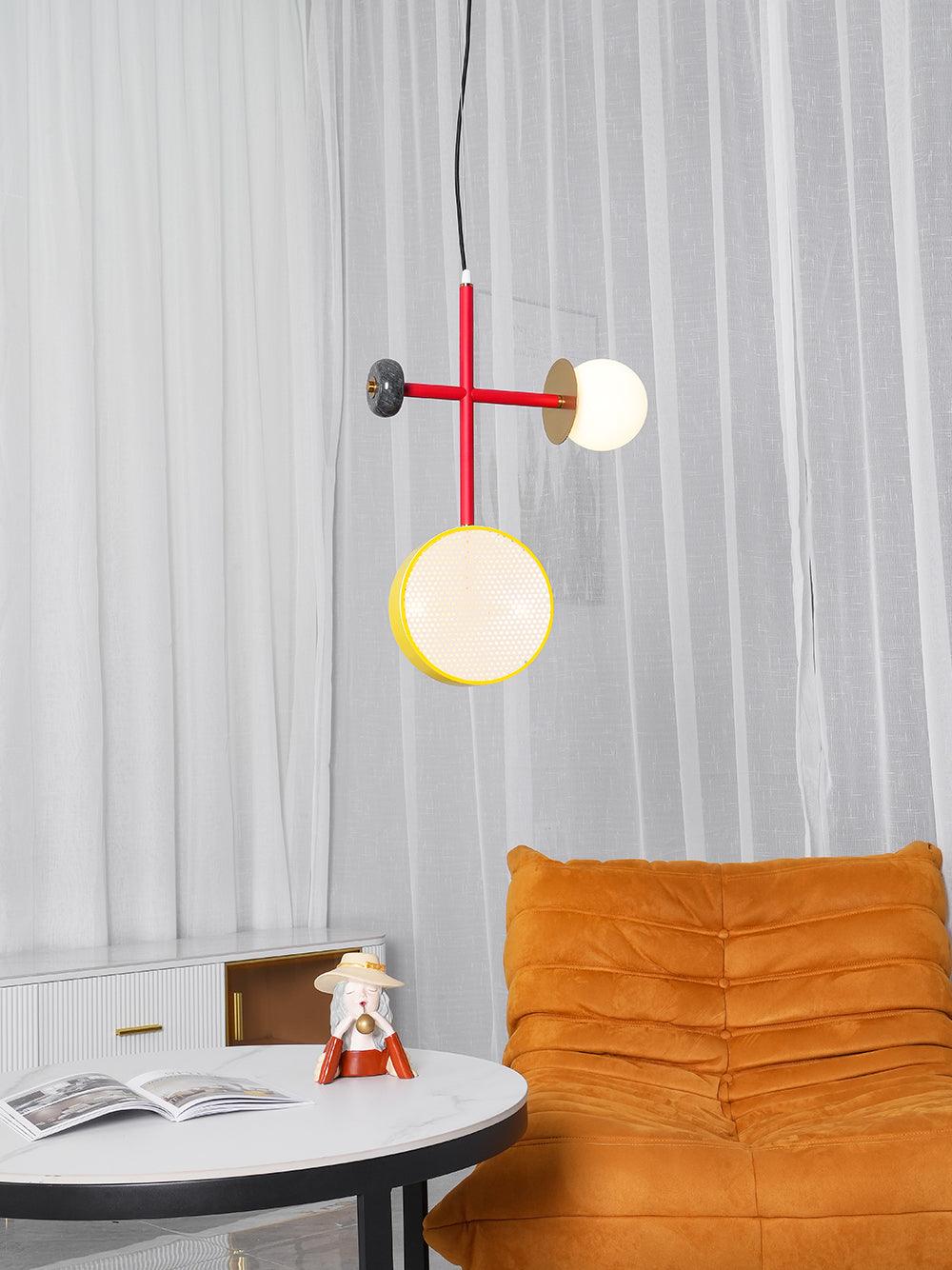 Daxl Vintage Glass Suspension Light-Neutral Decor