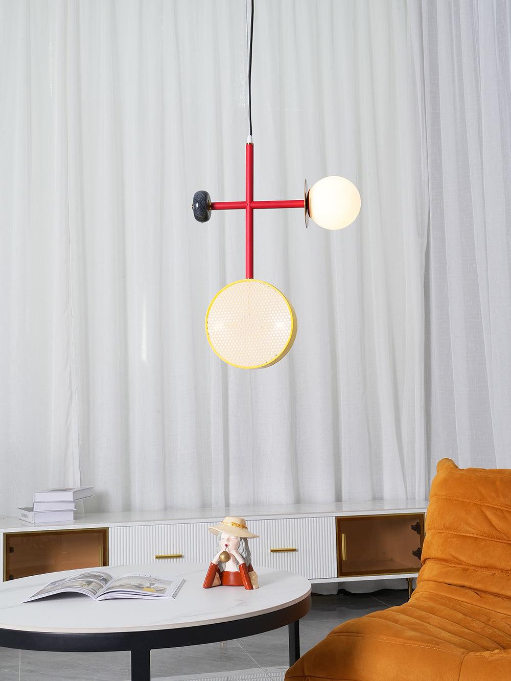Daxl Vintage Glass Suspension Light-Neutral Decor