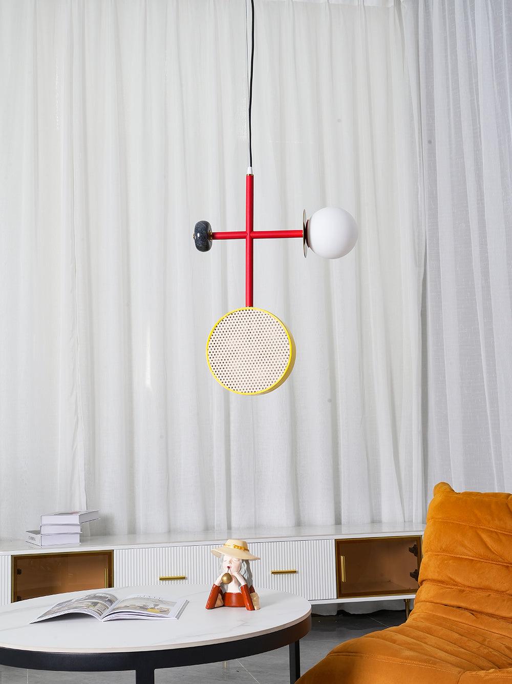 Daxl Vintage Glass Suspension Light-Neutral Decor