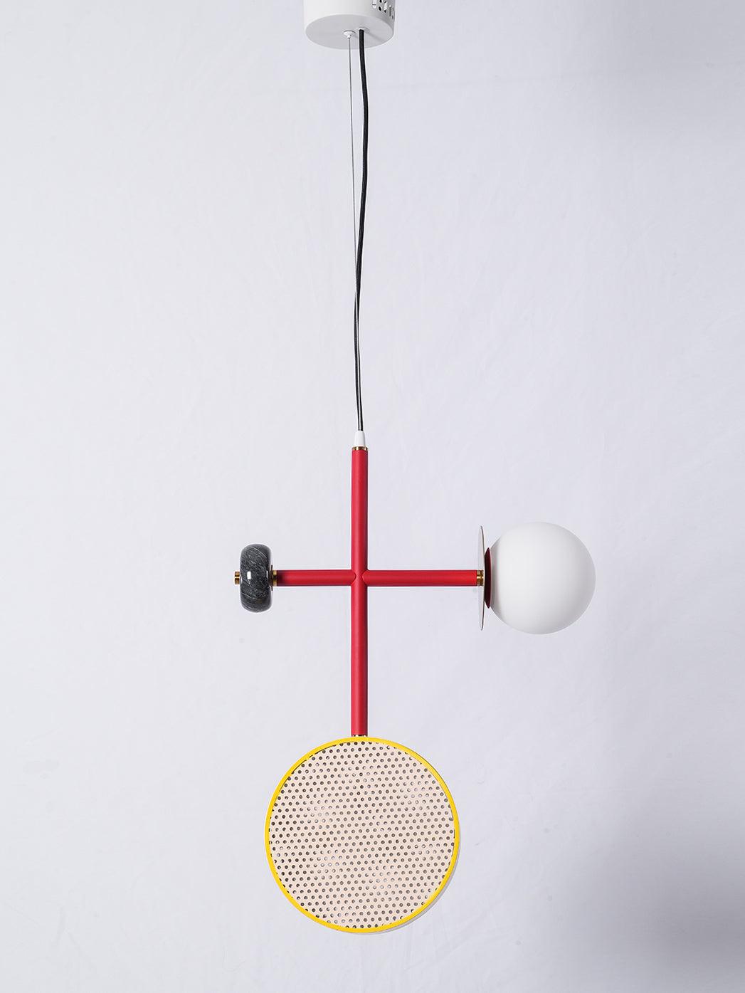Daxl Vintage Glass Suspension Light-Neutral Decor