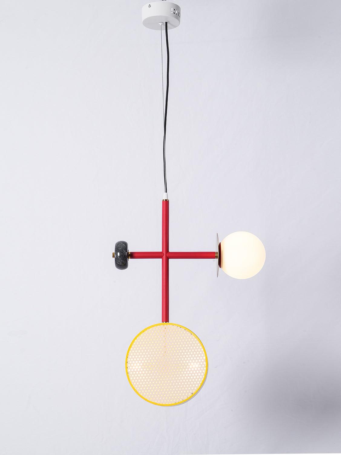 Daxl Vintage Glass Suspension Light-Neutral Decor