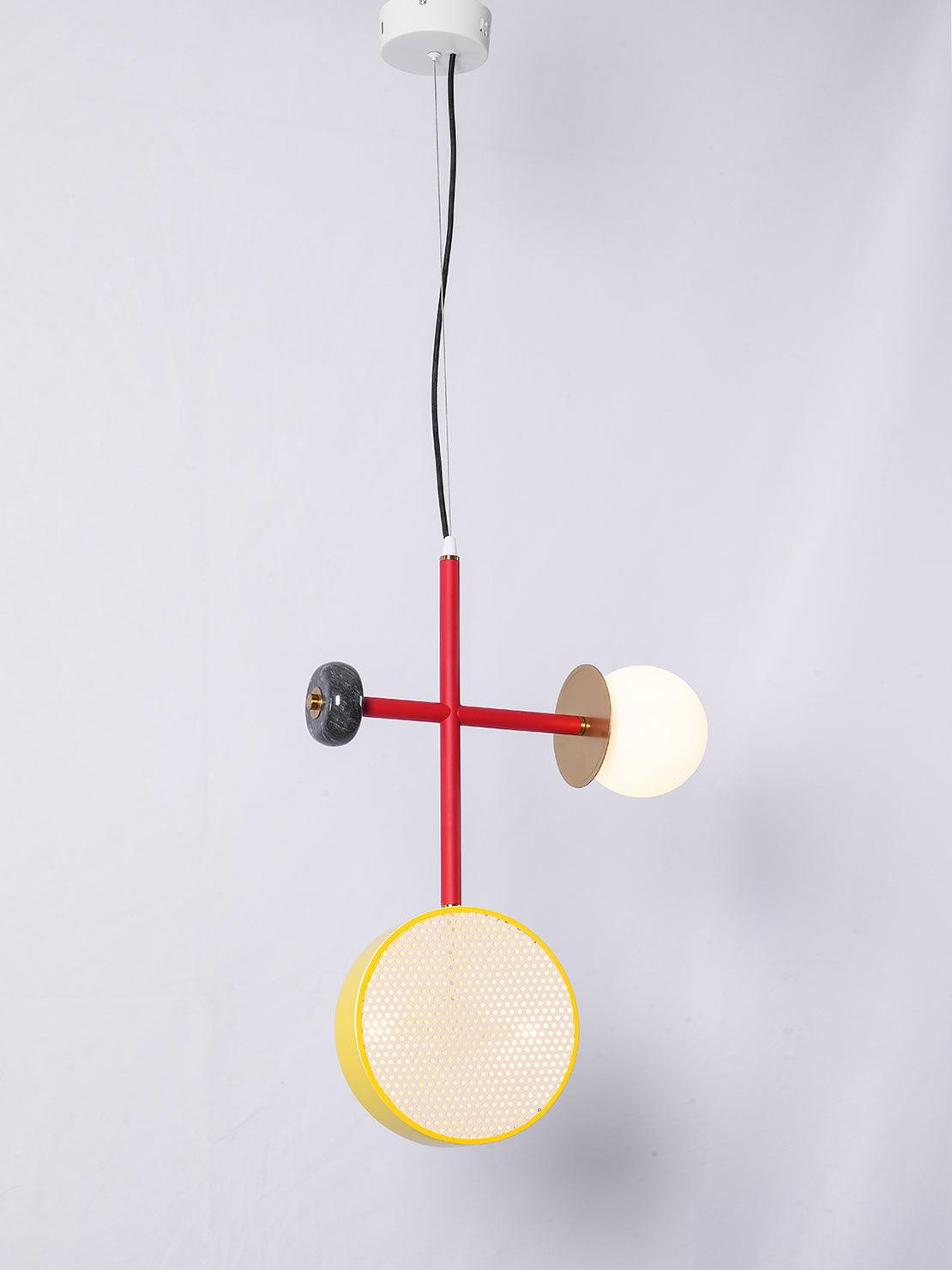 Daxl Vintage Glass Suspension Light-Neutral Decor