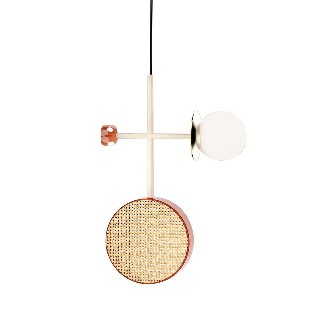 Daxl Vintage Glass Suspension Light-Neutral Decor