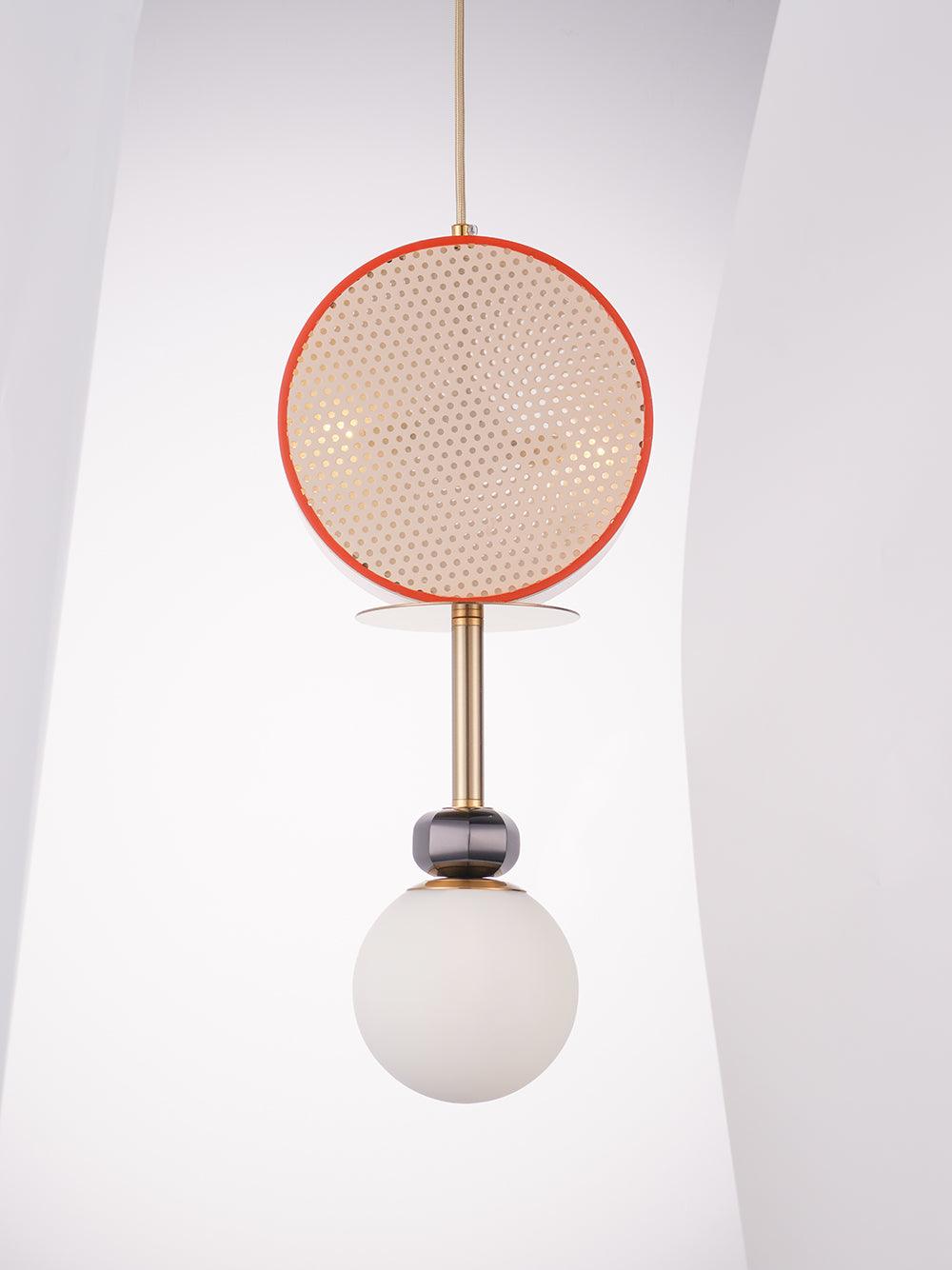 Daxl Vintage Glass Suspension Light-Neutral Decor