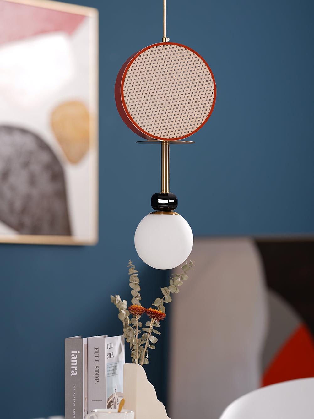 Daxl Vintage Glass Suspension Light-Neutral Decor
