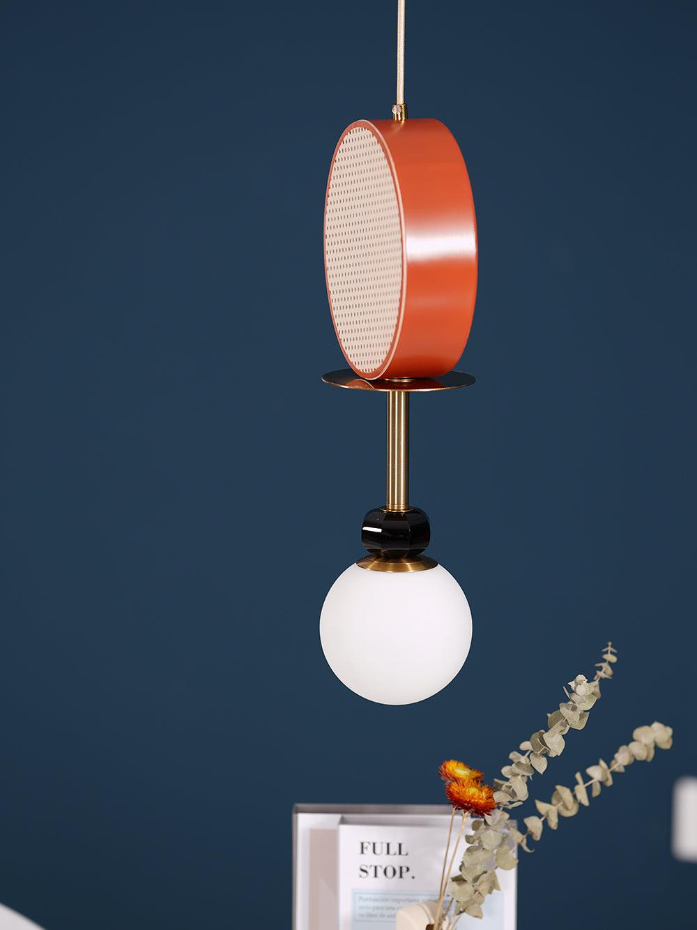 Daxl Vintage Glass Suspension Light-Neutral Decor